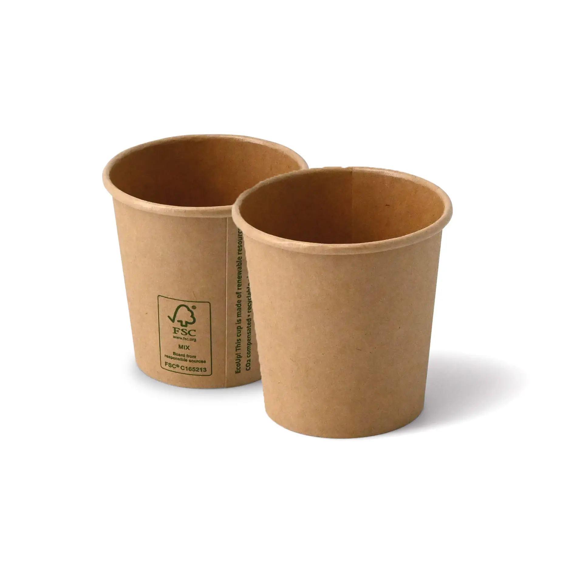 Kartonnen beker 100 ml / 4 oz, Ø 62 mm, kraft