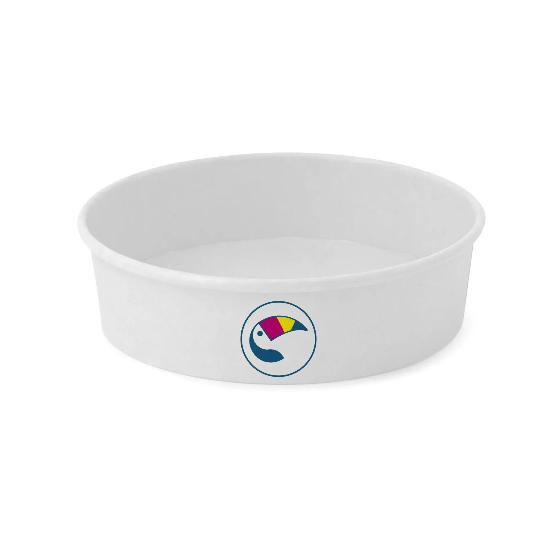 Saladeschalen bedrukken / Bowls bedrukken, 700 ml, Ø 185 mm, wit, PE-gelamineerd
