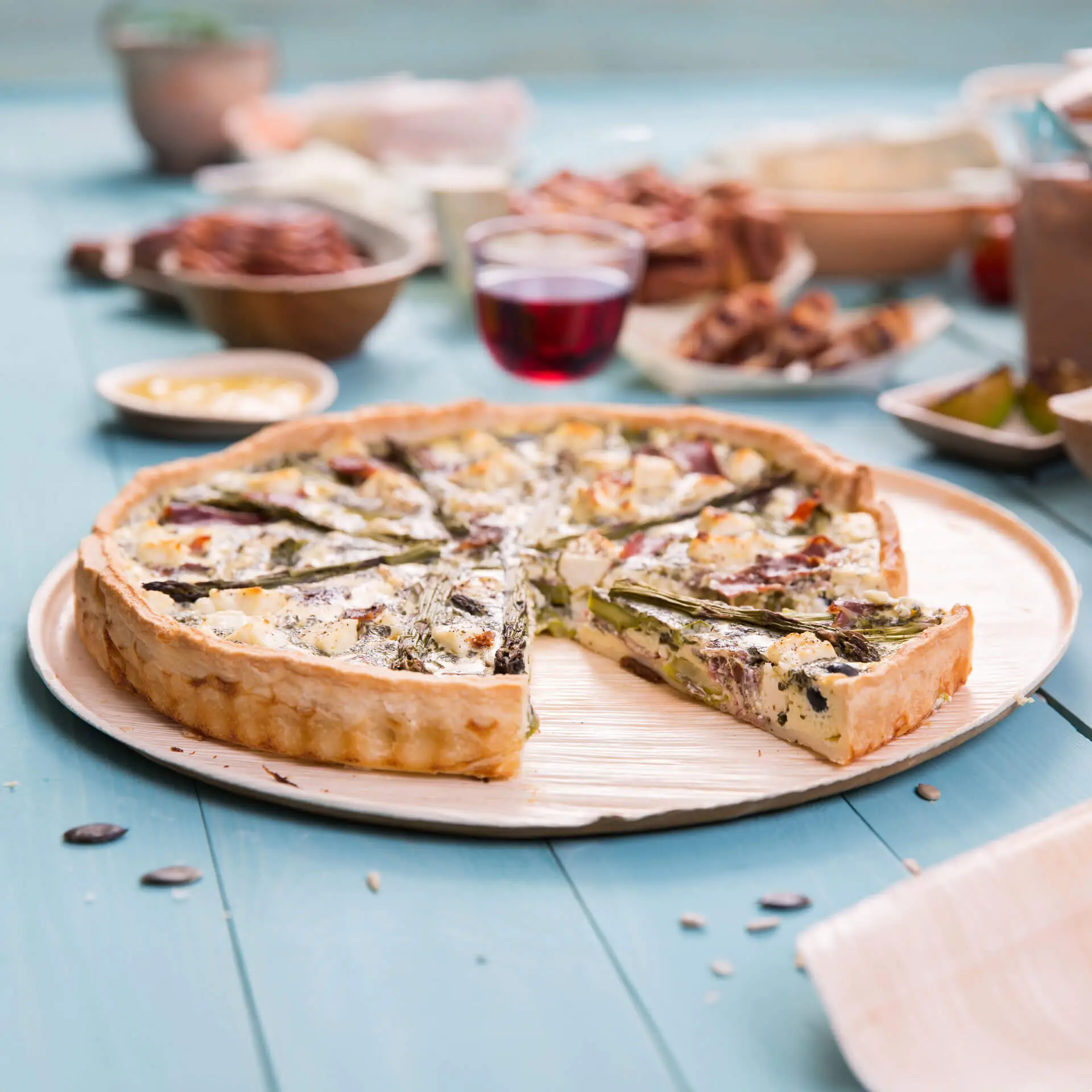 Palmblad Pizzabord "Palmware®" Ø32cm dtw055601-palmblatt-pizzateller-palmware-32-cm-rund-5