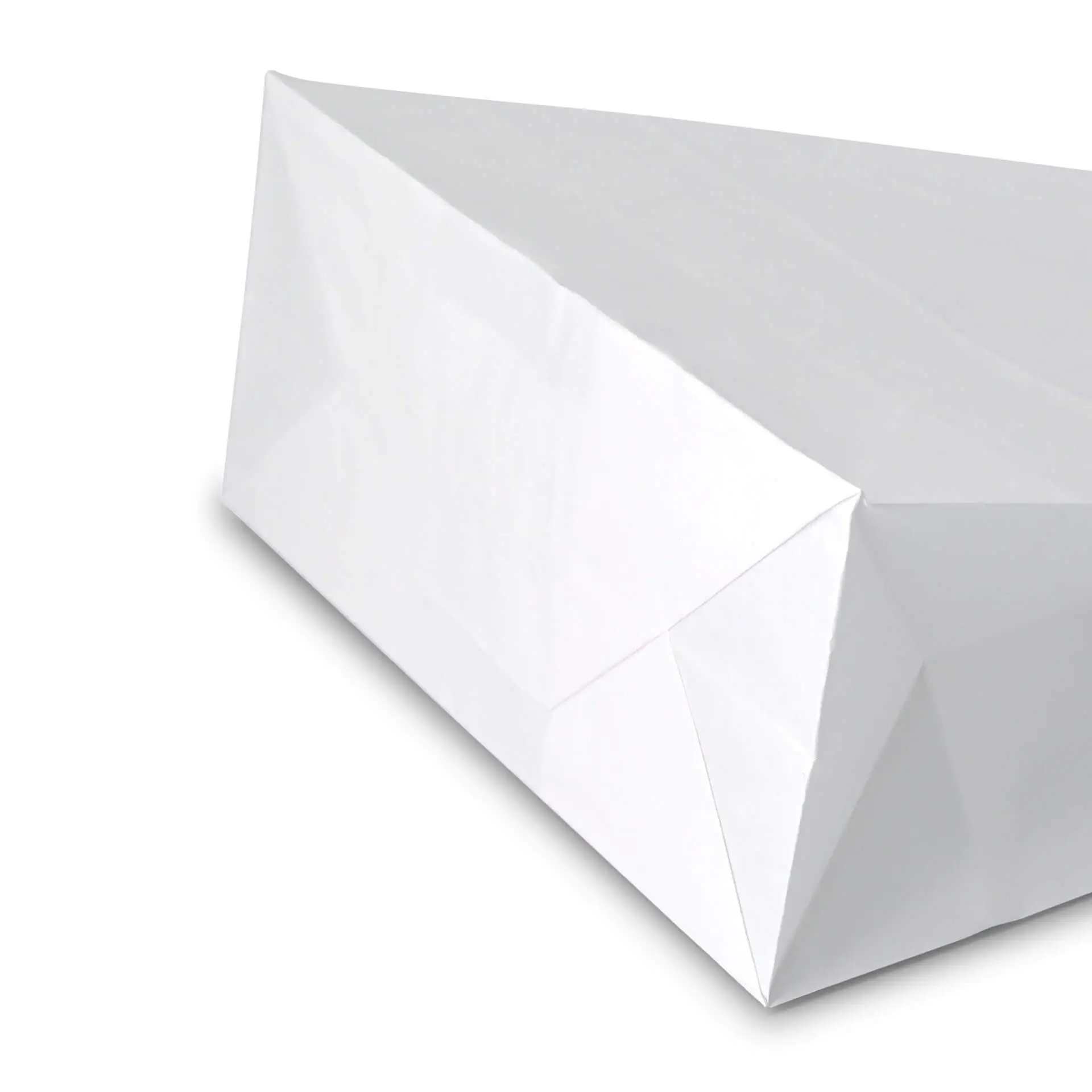 Papieren draagtassen van kraftpapier S, 18 x 8 x 22 cm, wit