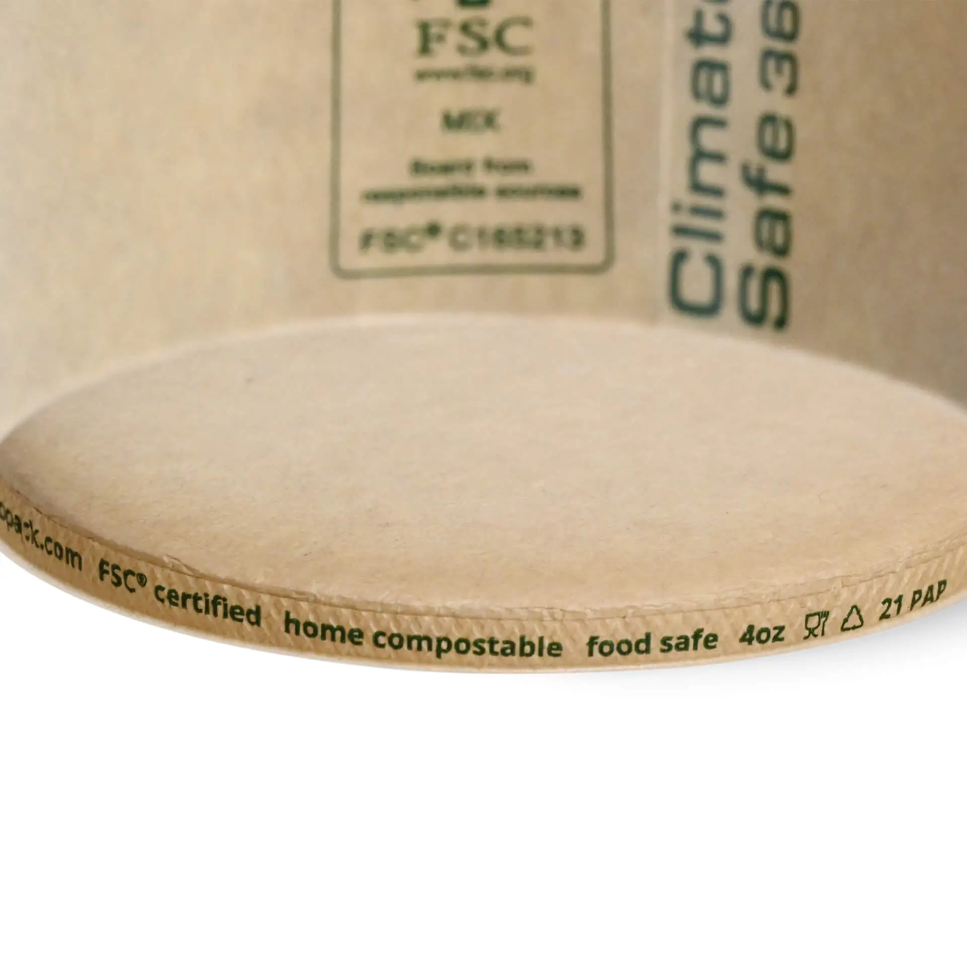 IJsbeker van karton XS, 100 ml, 4 oz / max. 180 ml, 6 oz, Ø 92 mm, bruin dfc069511-eisbecher-aus-pappe-xs-100-ml-max-180-ml-92-mm-braun-5