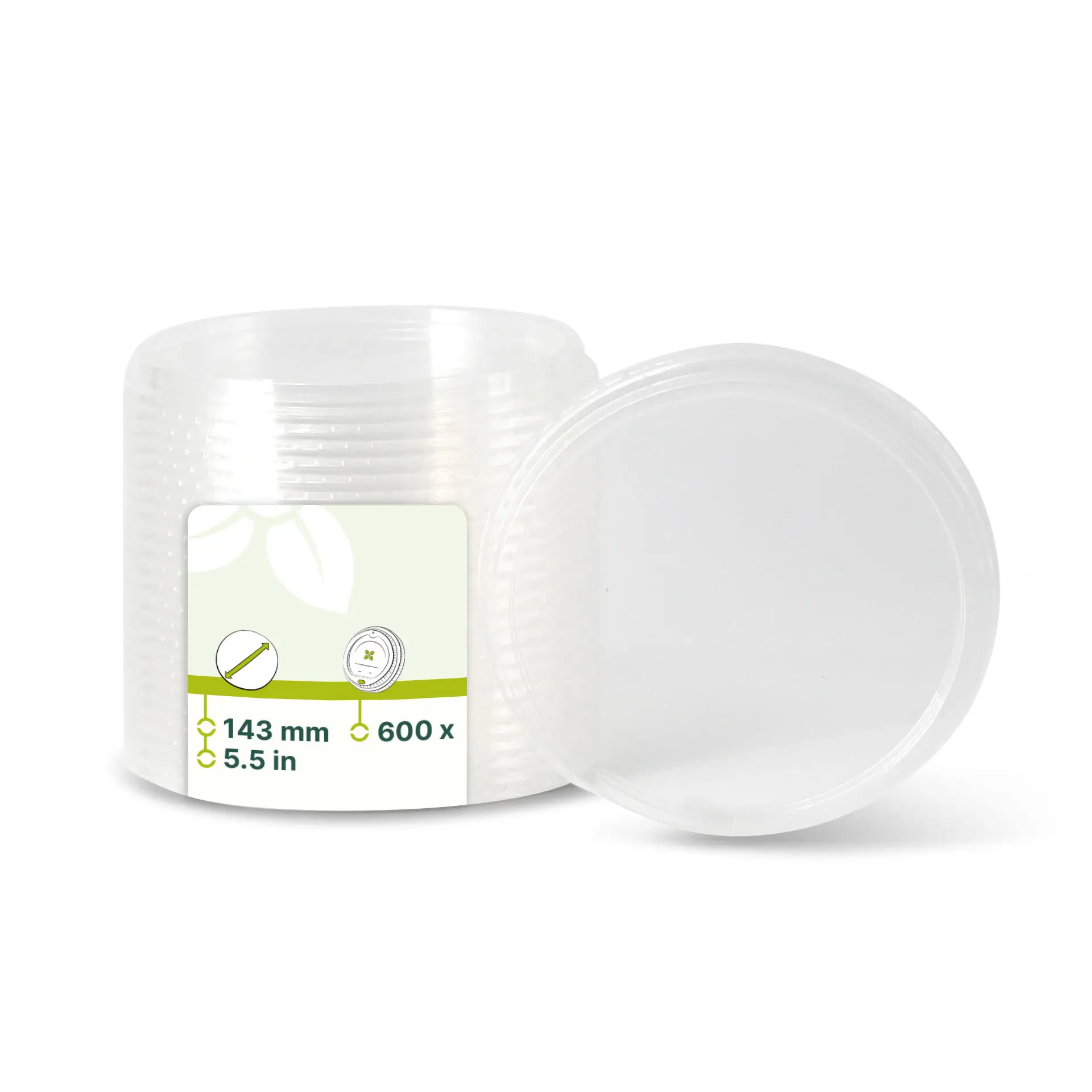 Deksel voor bio delicatessebeker, 700 ml Deksel voor bio delicatessebeker, 700 ml