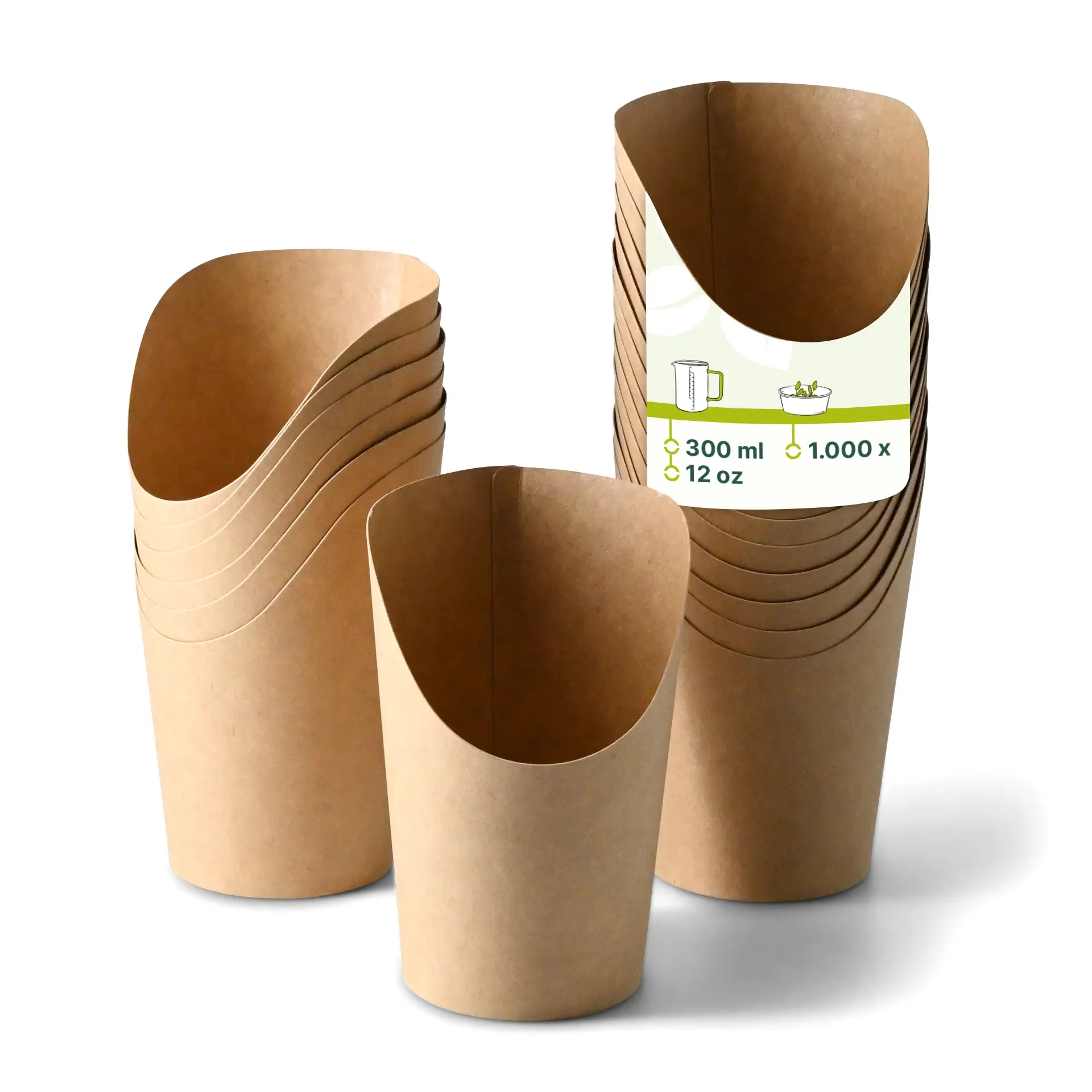 Wrap-beker 300 ml, bruin