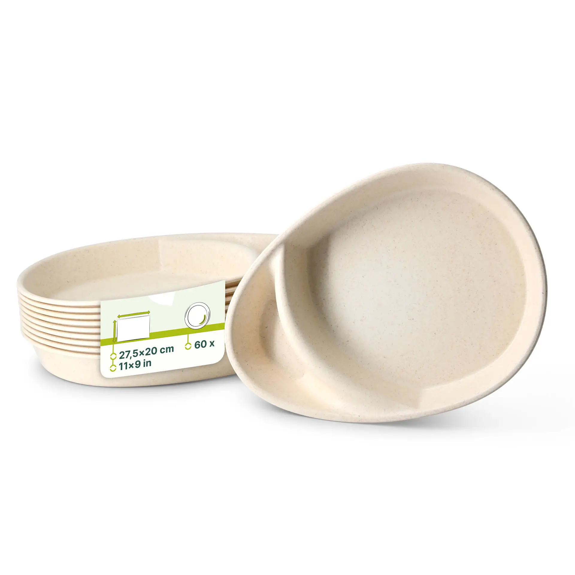 Herbruikbaar menu-bord "merways Plate" 27,5 x 20 x 3,5 cm, 2 kamers, druppelvormig, cashew / crème-wit Herbruikbaar menu-bord "merways Plate" 27,5 x 20 x 3,5 cm, 2 kamers, druppelvormig, cashew / crème-wit