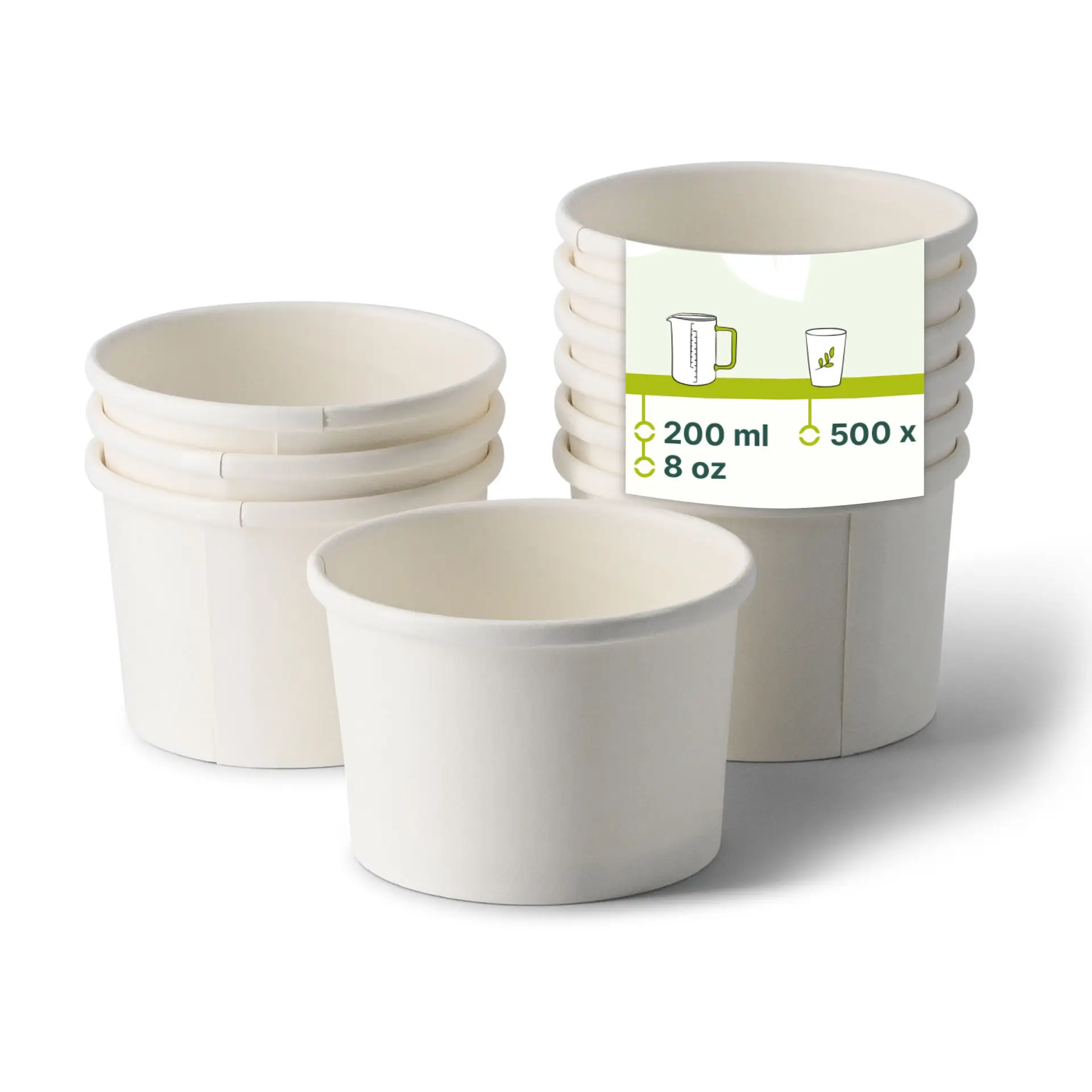 Soup to go beker (gecoated) 200 ml / 8 oz, Ø 90 mm, wit Soup to go beker (gecoated) 200 ml / 8 oz, Ø 90 mm, wit