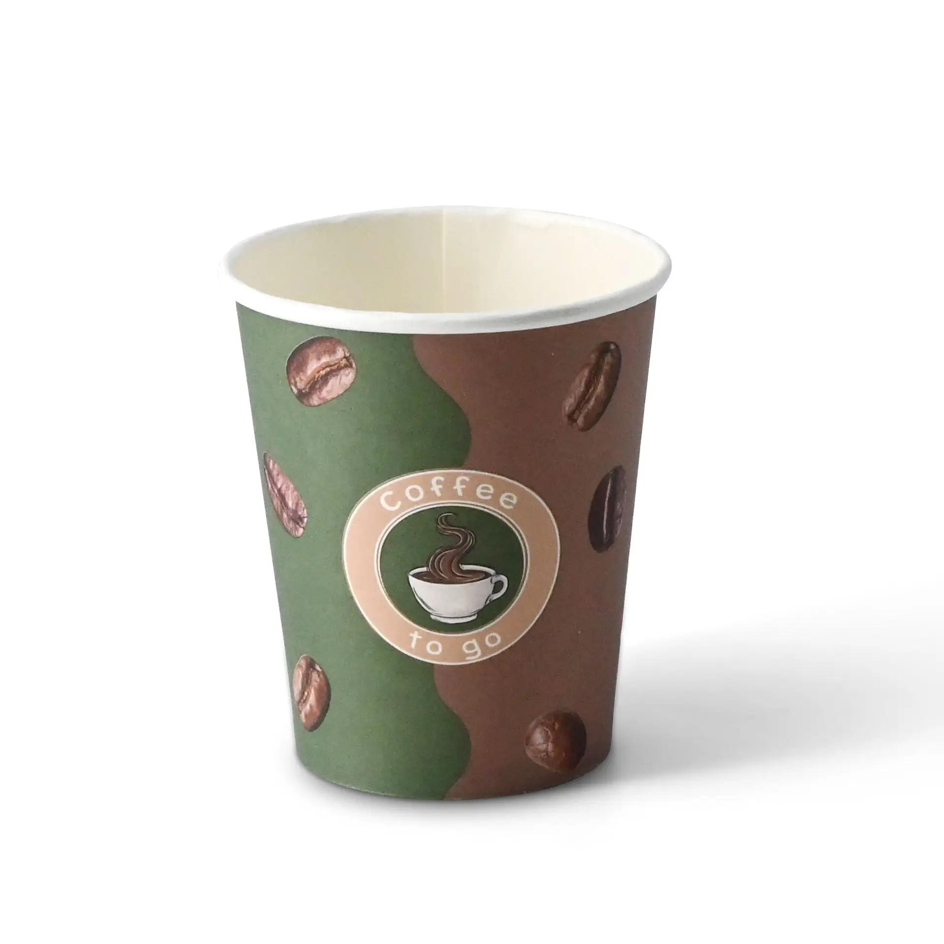 Bedrukte papieren bekers "Koffie" 200 ml / 8 oz, Ø 80 mm
