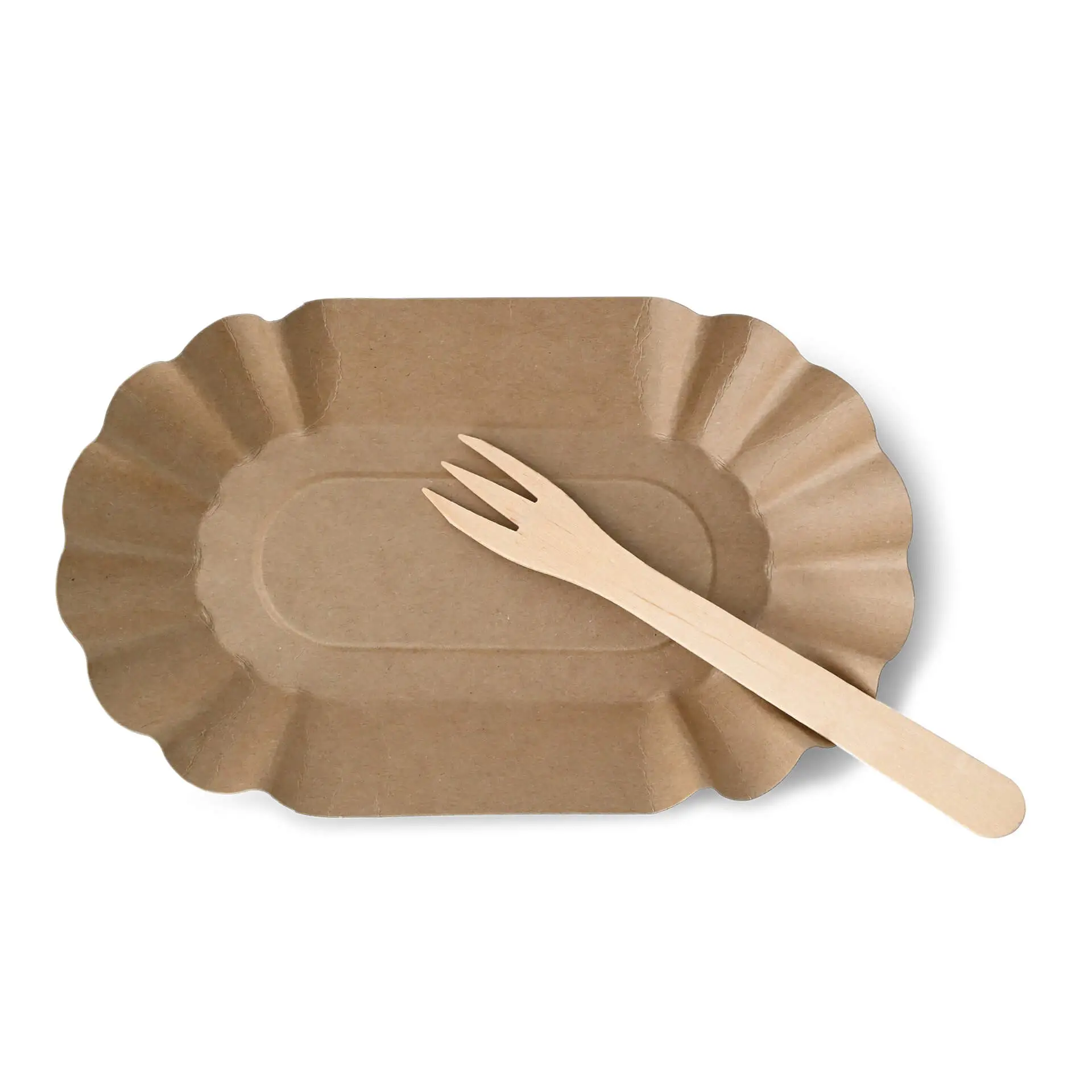 Kartonnen schalen 19,5 x 11 x 3 cm, kraft, ovaal dtw06024-pappschalen-195-x-11-x-3-cm-braun-oval-3
