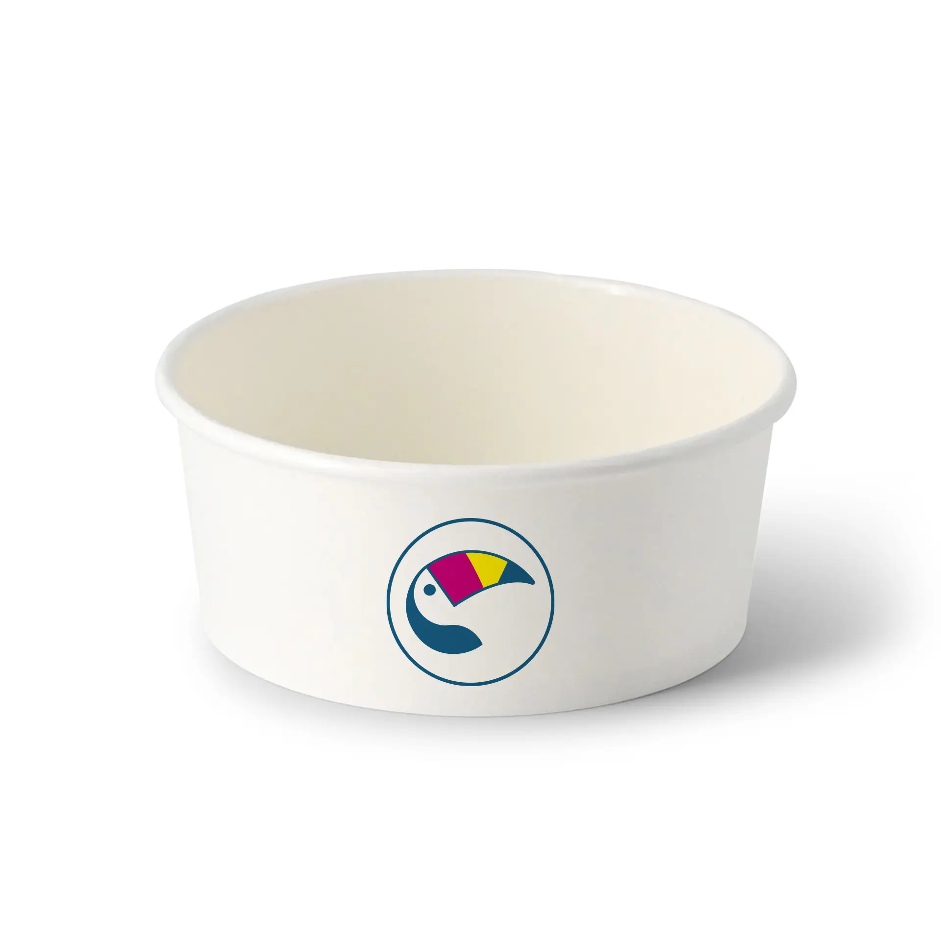 Saladeschalen bedrukken / Bowls bedrukken, 650 ml, Ø 150 mm, wit, PE-gelamineerd