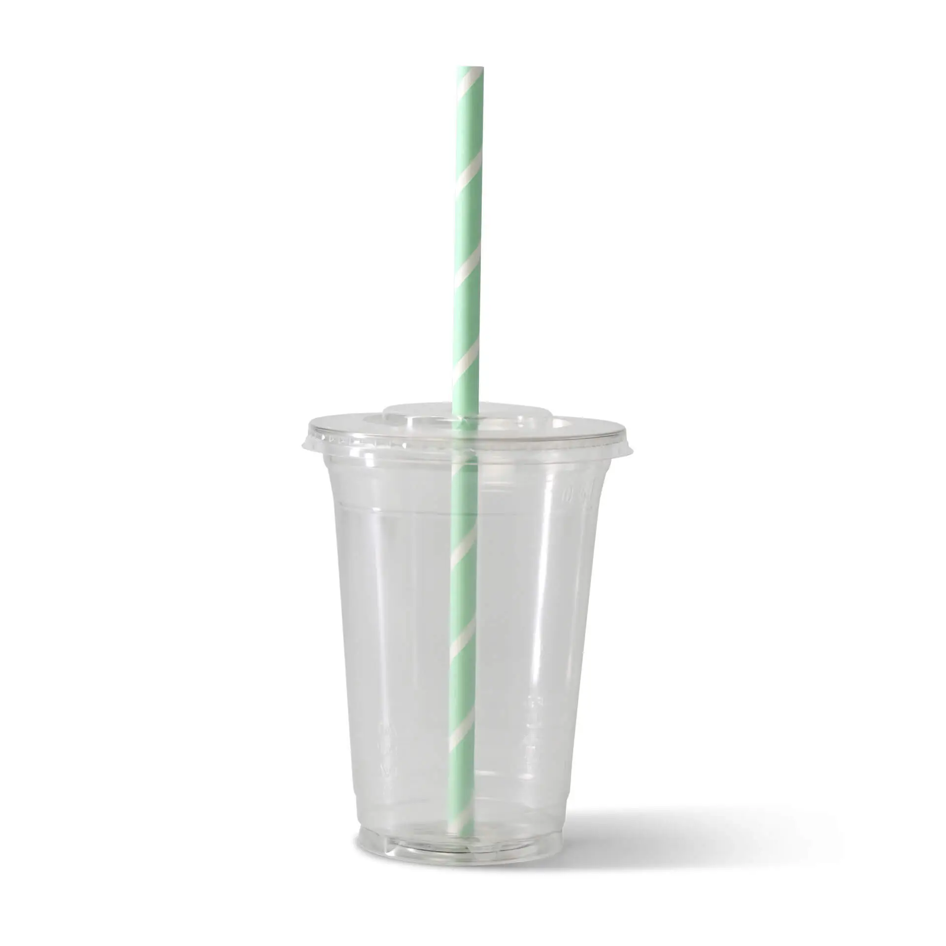 Papieren jumbo drinkrietjes 23 cm, Ø 0,8 cm, pastel gestreept Papieren jumbo drinkrietjes 23 cm, Ø 0,8 cm, pastel gestreept