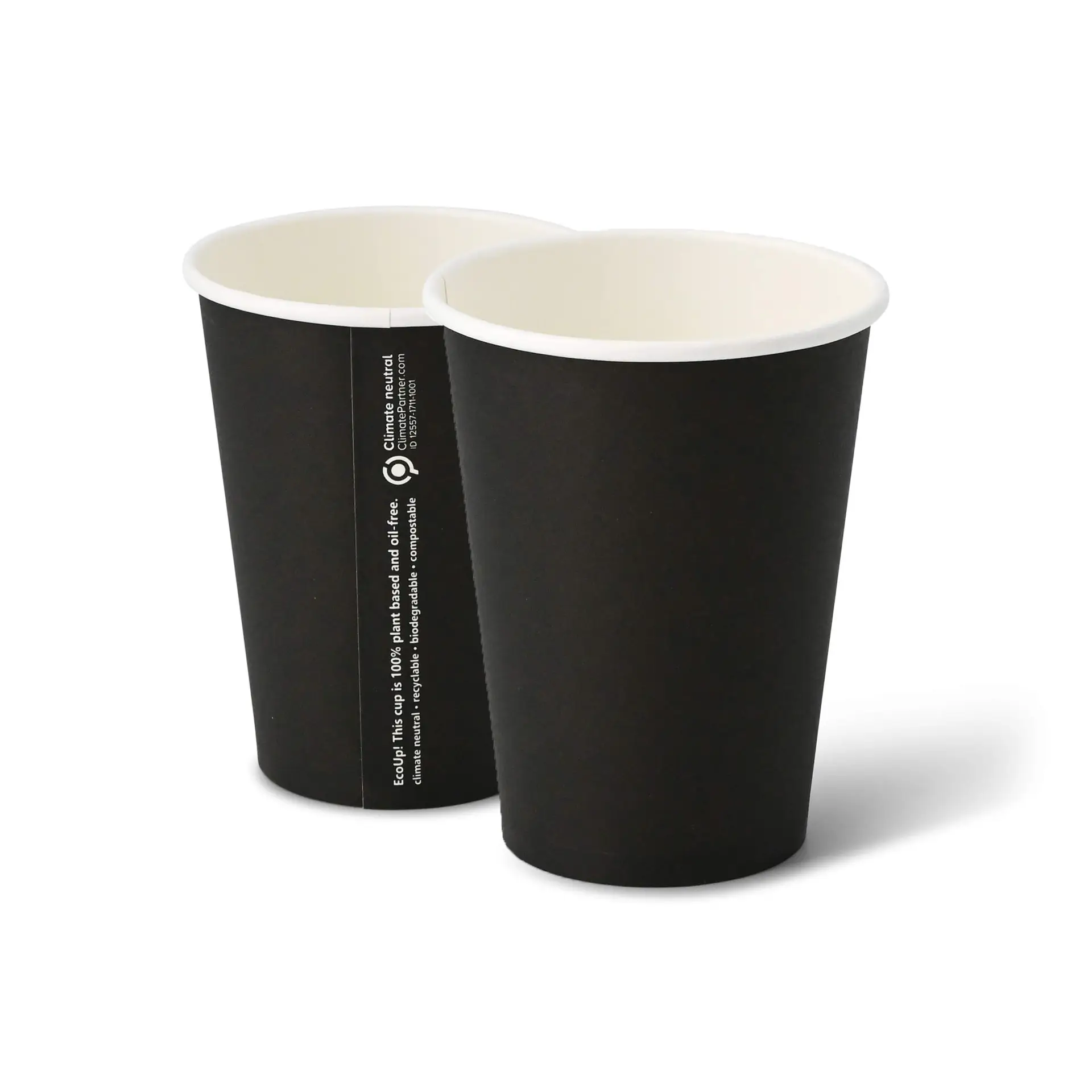 Kartonnen beker 300 ml / 12 oz, Ø 90 mm, zwart