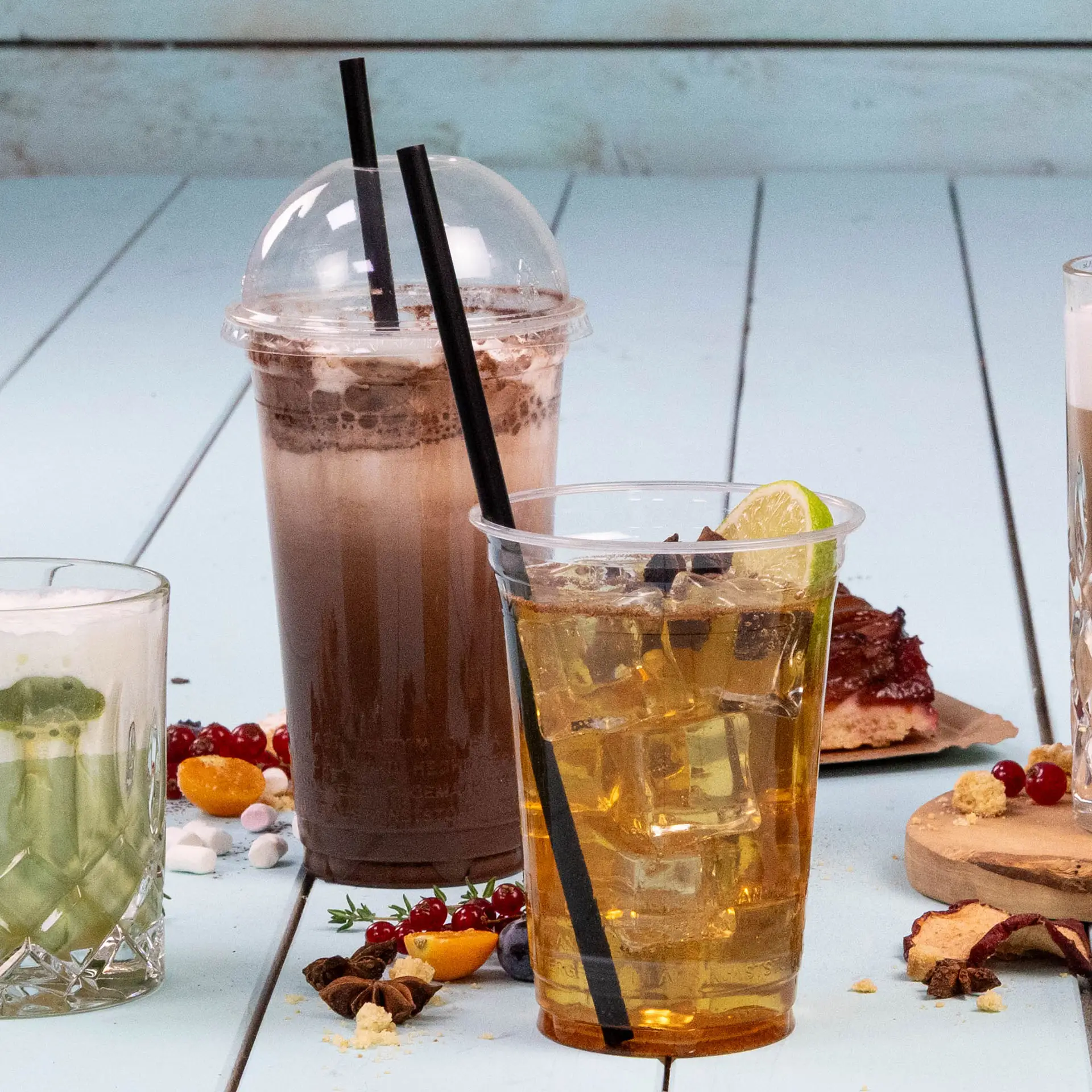 Herbruikbare rietjes 22 cm, Ø 0,7 cm, zwart