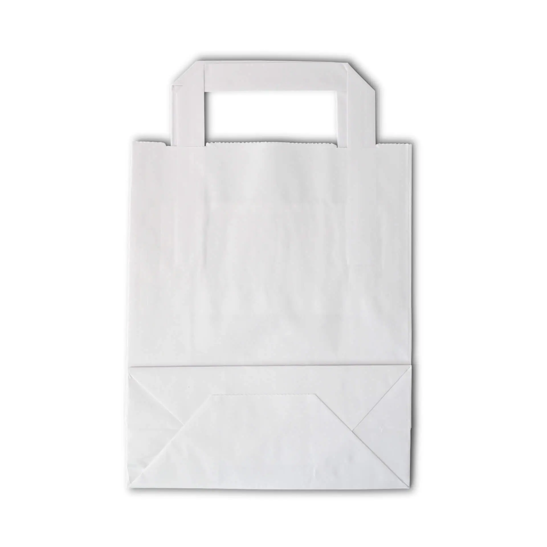 Papieren draagtassen van kraftpapier S, 18 x 8 x 22 cm, wit