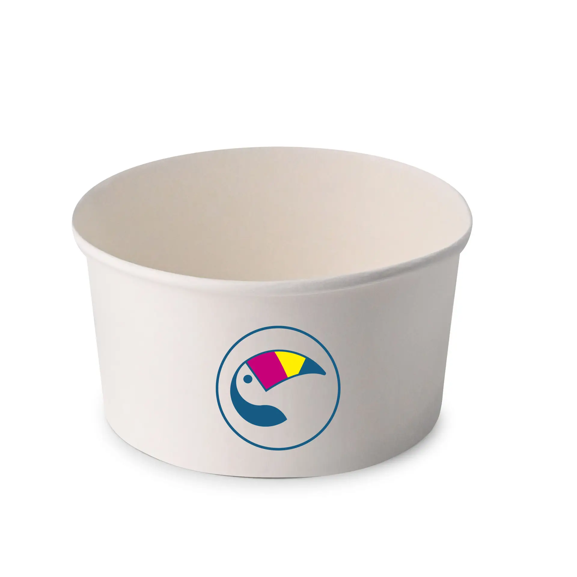 Saladeschalen bedrukken / Bowls bedrukken, 800 ml, Ø 150 mm, wit, PE-gelamineerd