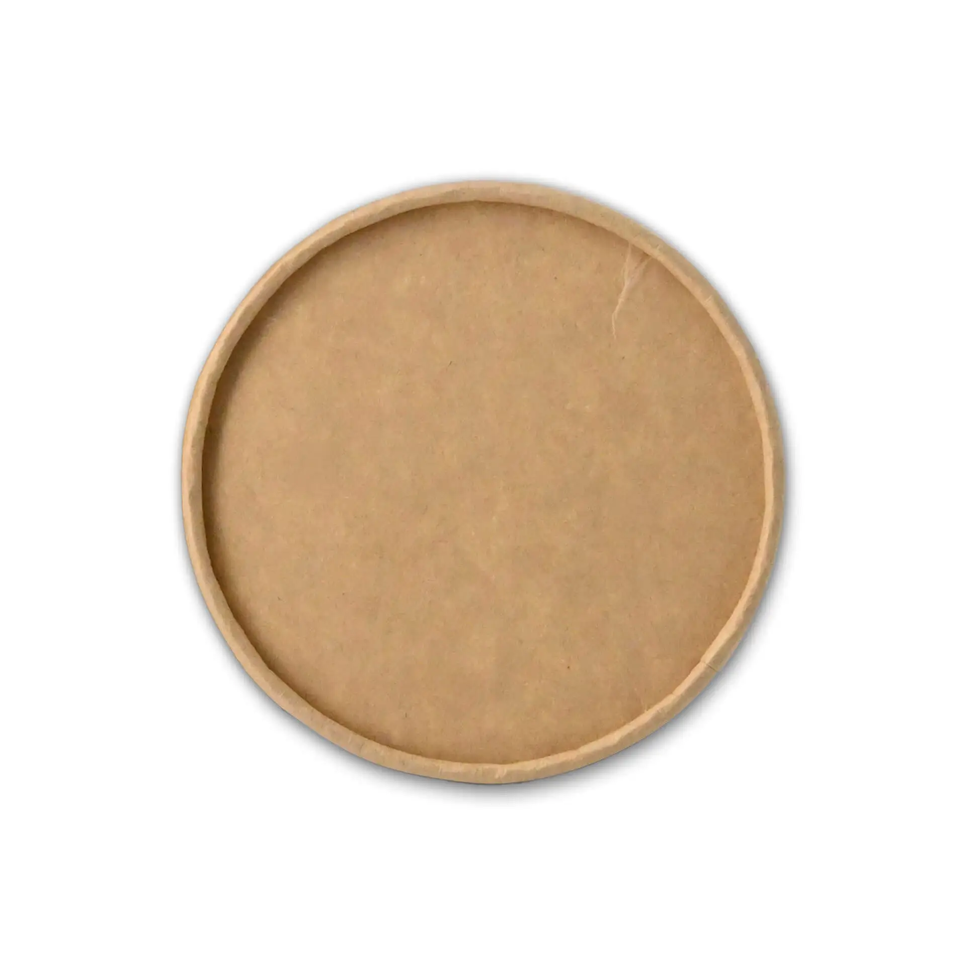 Kartonnen deksels Ø 92 mm, bruin, rond (v. kartonnen ijsbekers) Kartonnen deksels Ø 92 mm, bruin, rond (v. kartonnen ijsbekers)