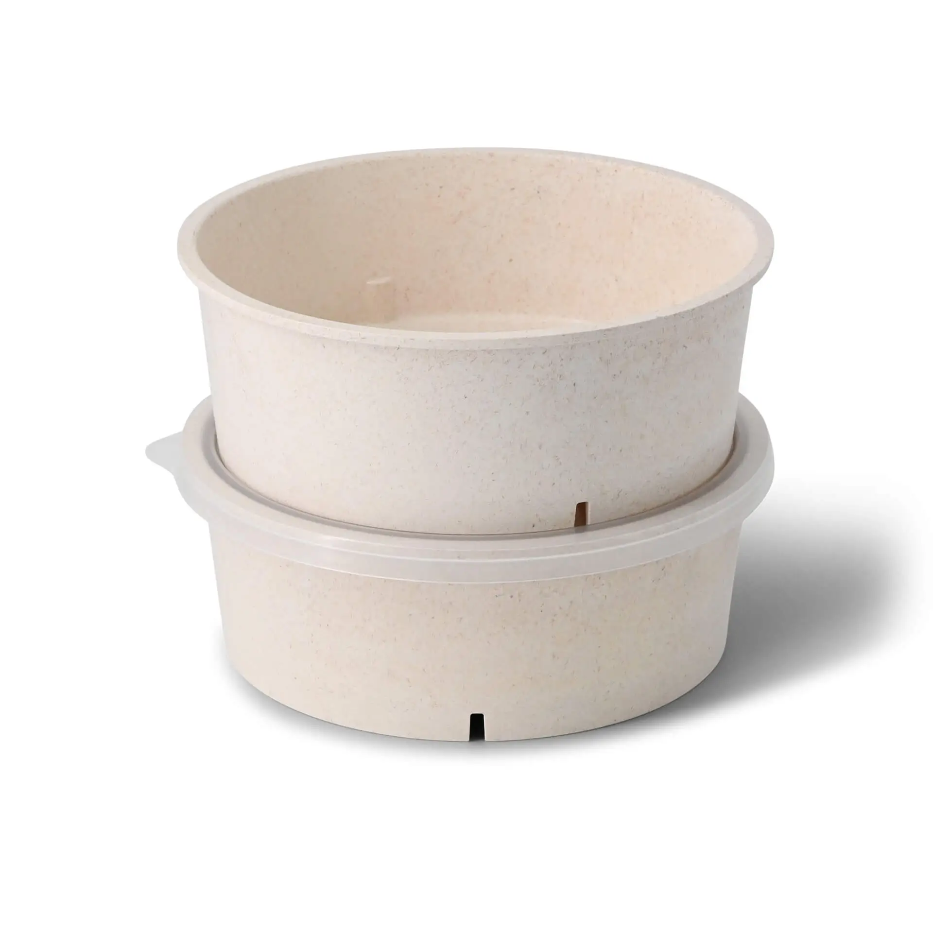 Herbruikbare schaaltjes "merways Bowl" 1.000 ml, Ø 185 mm, cashew / creme-wit dfc00803-mehrweg-schalen-merways-bowl-1000-ml-185-mm-cashew-creme-weiss-3