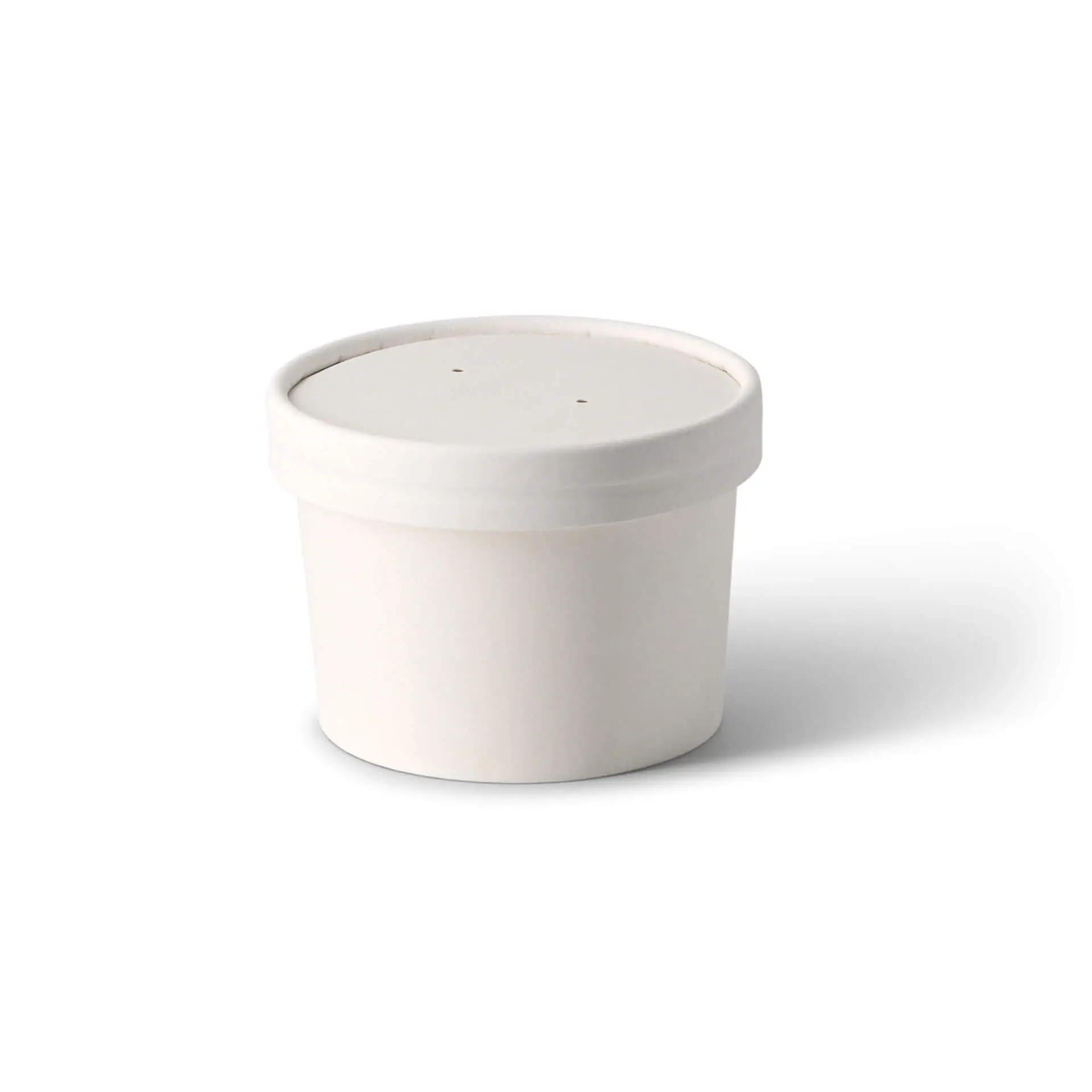 Soepbeker to go van karton (Premium) 200 ml / 8 oz, Ø 90 mm, wit, bio-gecoat