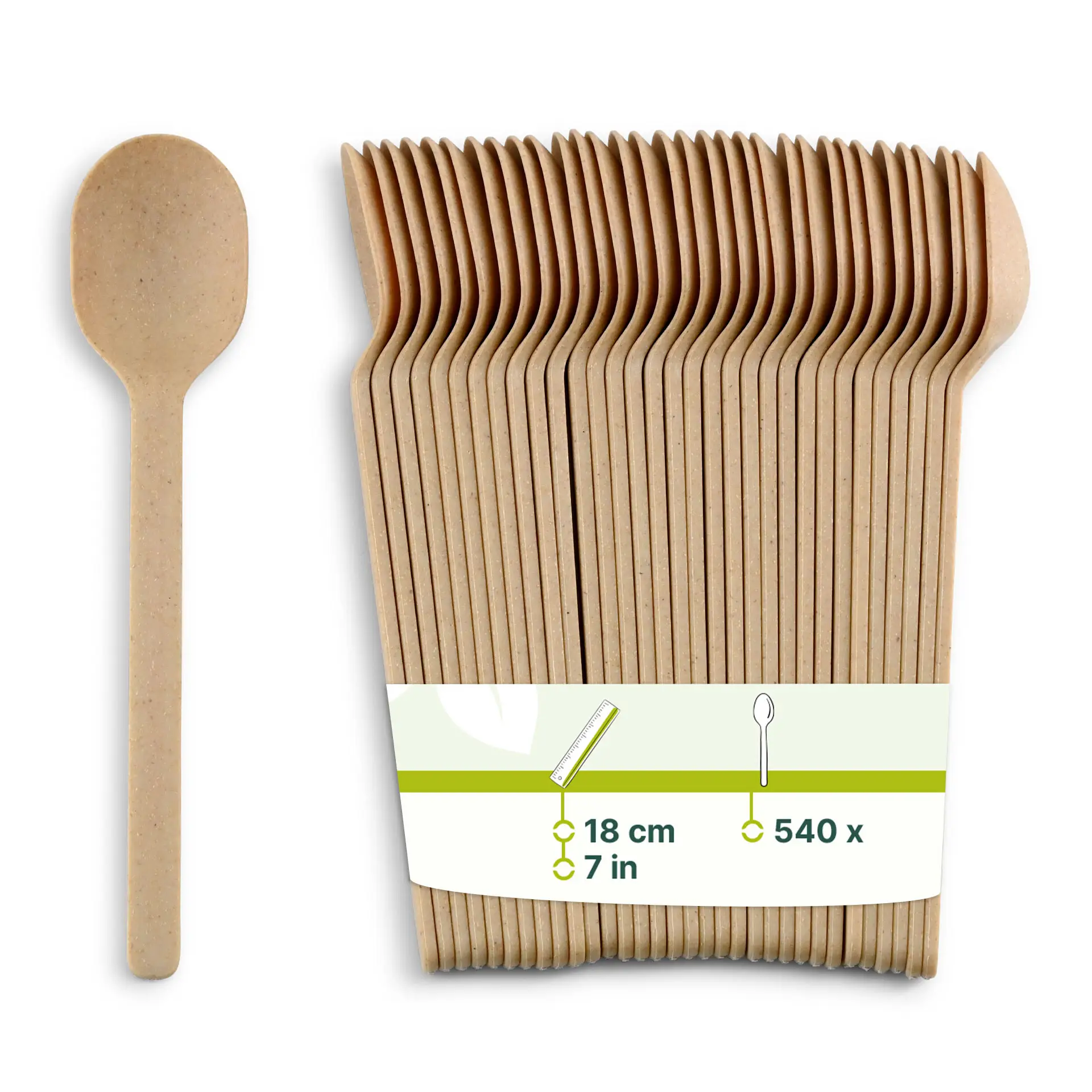 Herbruikbare lepels "merways Cutlery" 18 cm, naturel Herbruikbare lepels "merways Cutlery" 18 cm, naturel