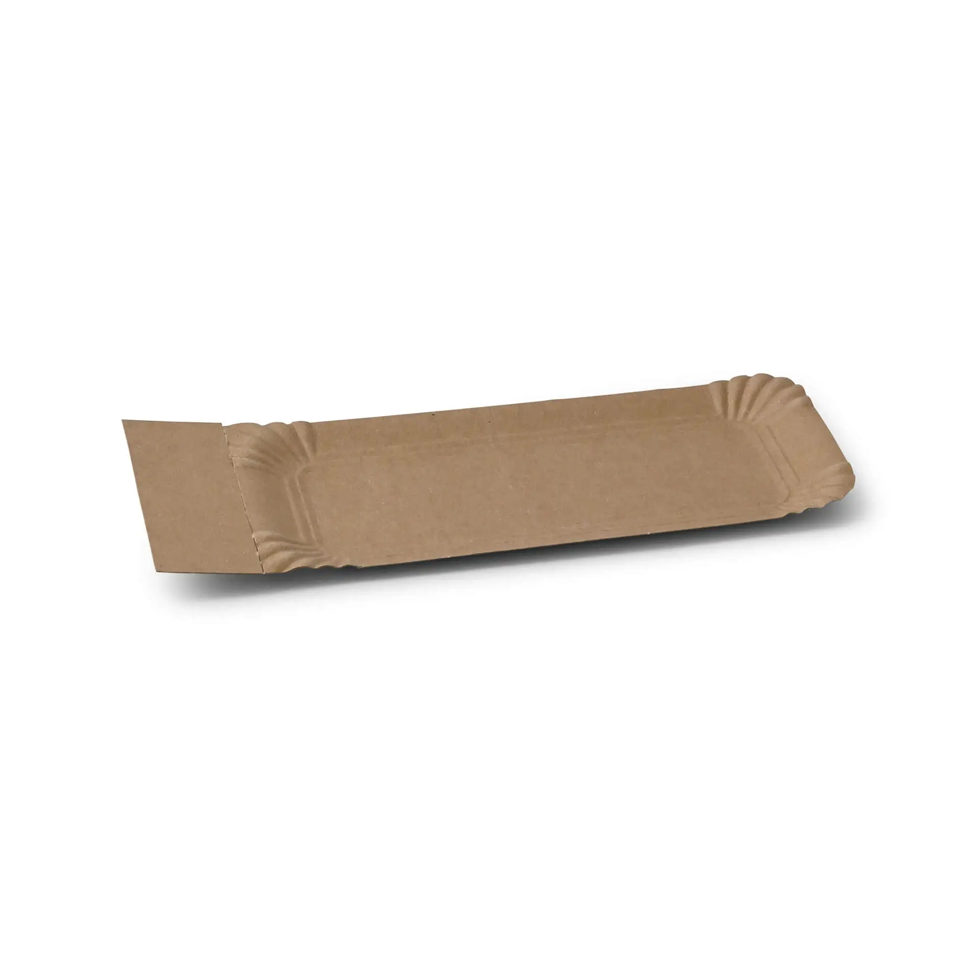 Papieren bordjes met afscheurstrook 8 x 18 + 3 cm, bruin, rechthoekig dtw06017-pappteller-mit-abriss-8-x-18-3-cm-braun-rechteckig-1