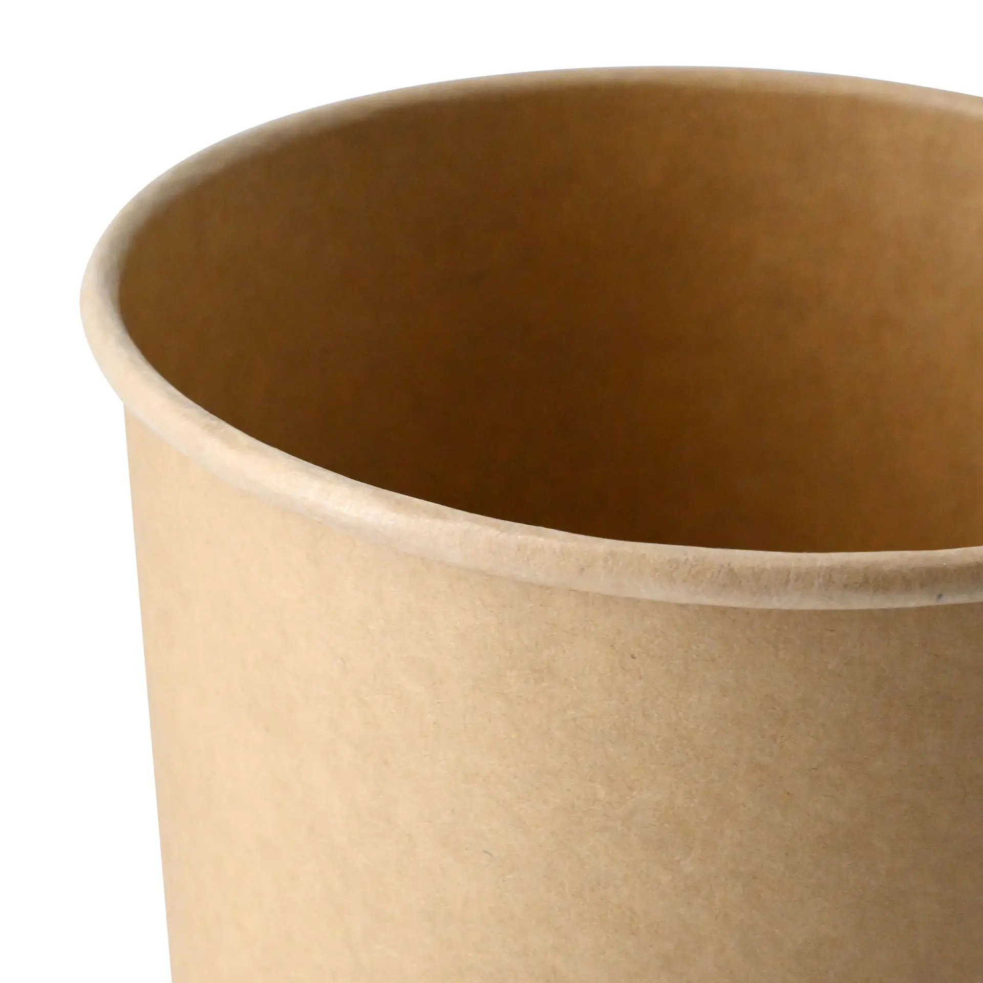 Soepbeker to go van karton (Premium) 800 ml / 32 oz, Ø 115 mm, bruin