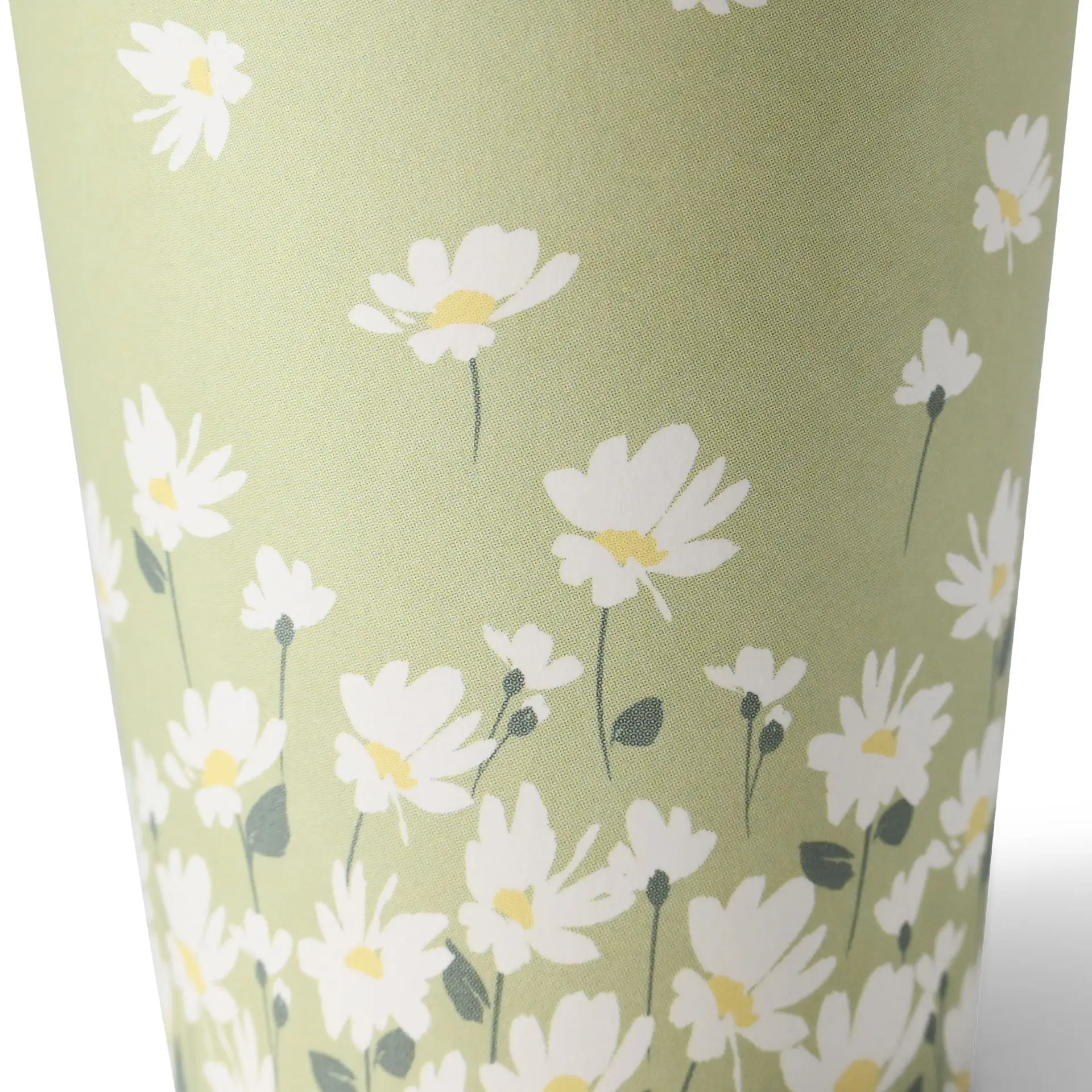 Kartonnen bekers lente "Madeliefje" 200 ml / 8 oz, Ø 80 mm, groen