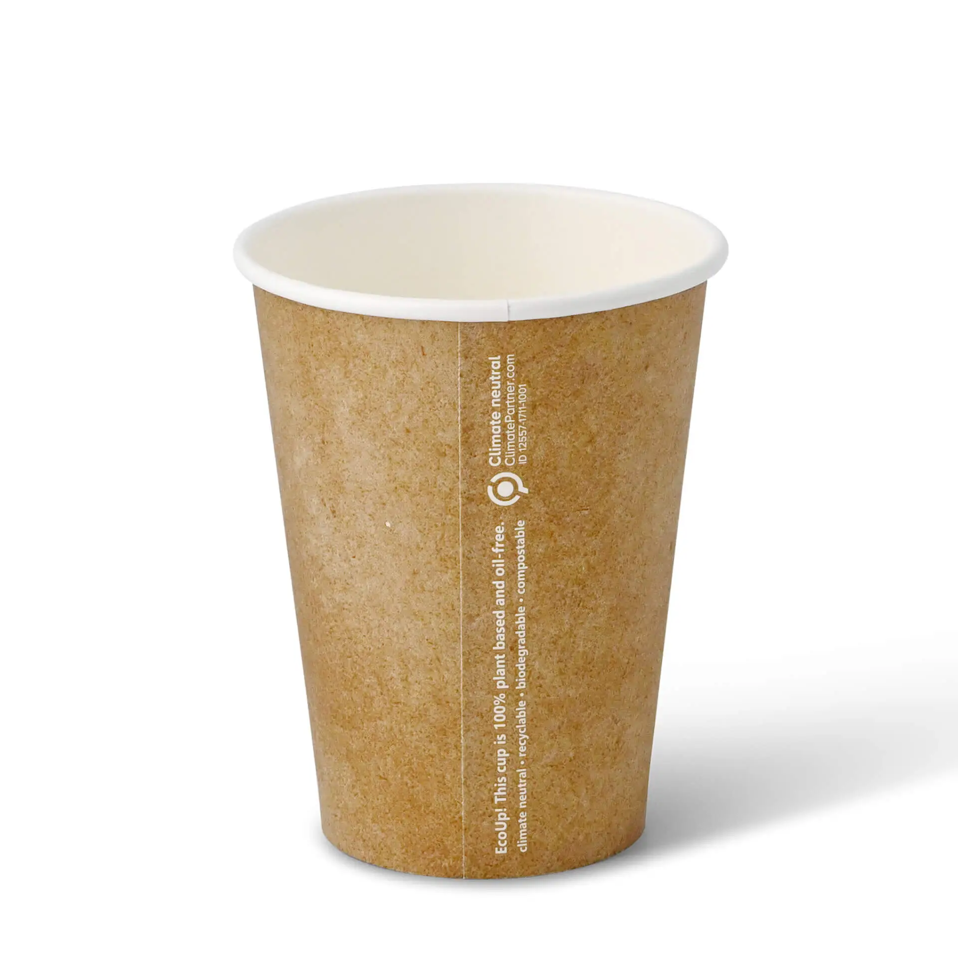 Kartonnen beker 300 ml / 12 oz, Ø 90 mm, kraft dhd045361-pappbecher-300-ml-12-oz-90-mm-braun-innen-weiss-2