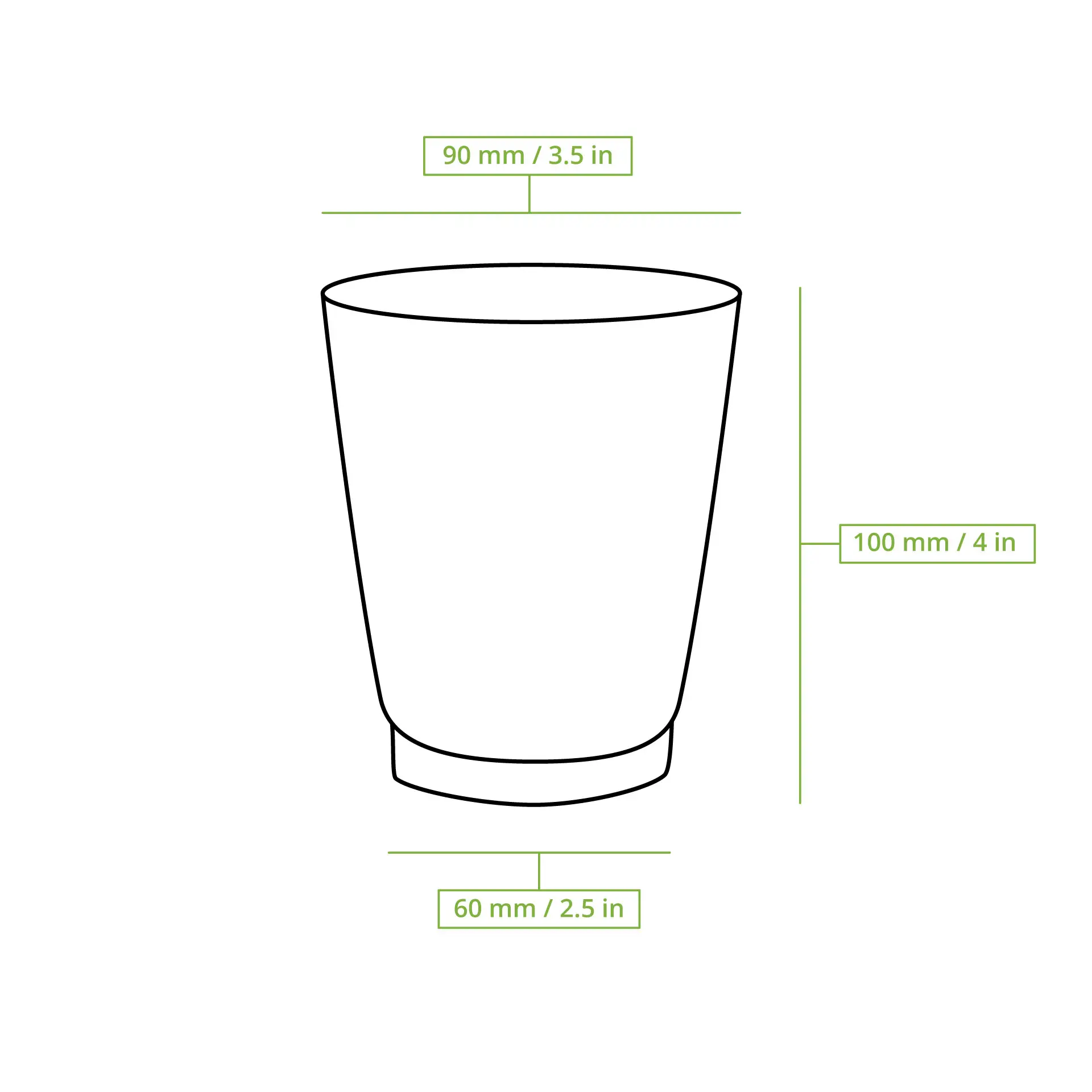 Ribbelbeker / Koffiebeker to go 250 ml/ 10 oz, Ø 90 mm, kraft