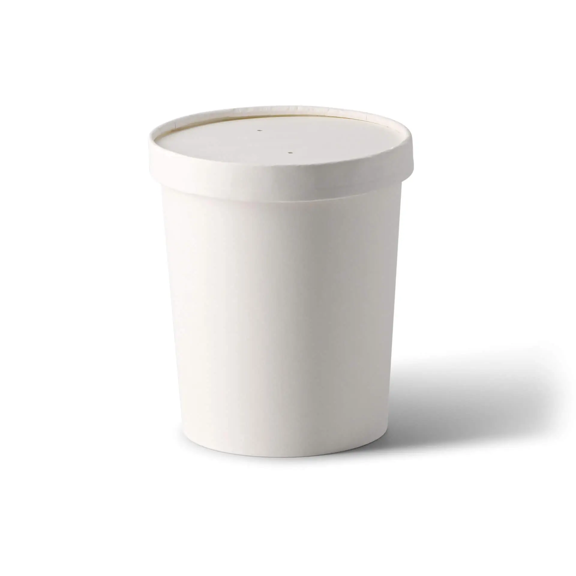 Soepbeker to go van karton (Premium) 800 ml / 32 oz, Ø 115 mm, wit, bio-gecoat