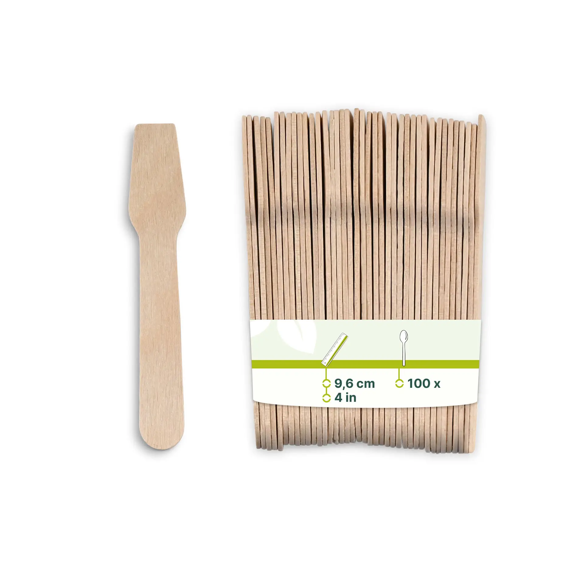 Houten ijsspatel 9,6 cm Houten ijsspatel 9,6 cm