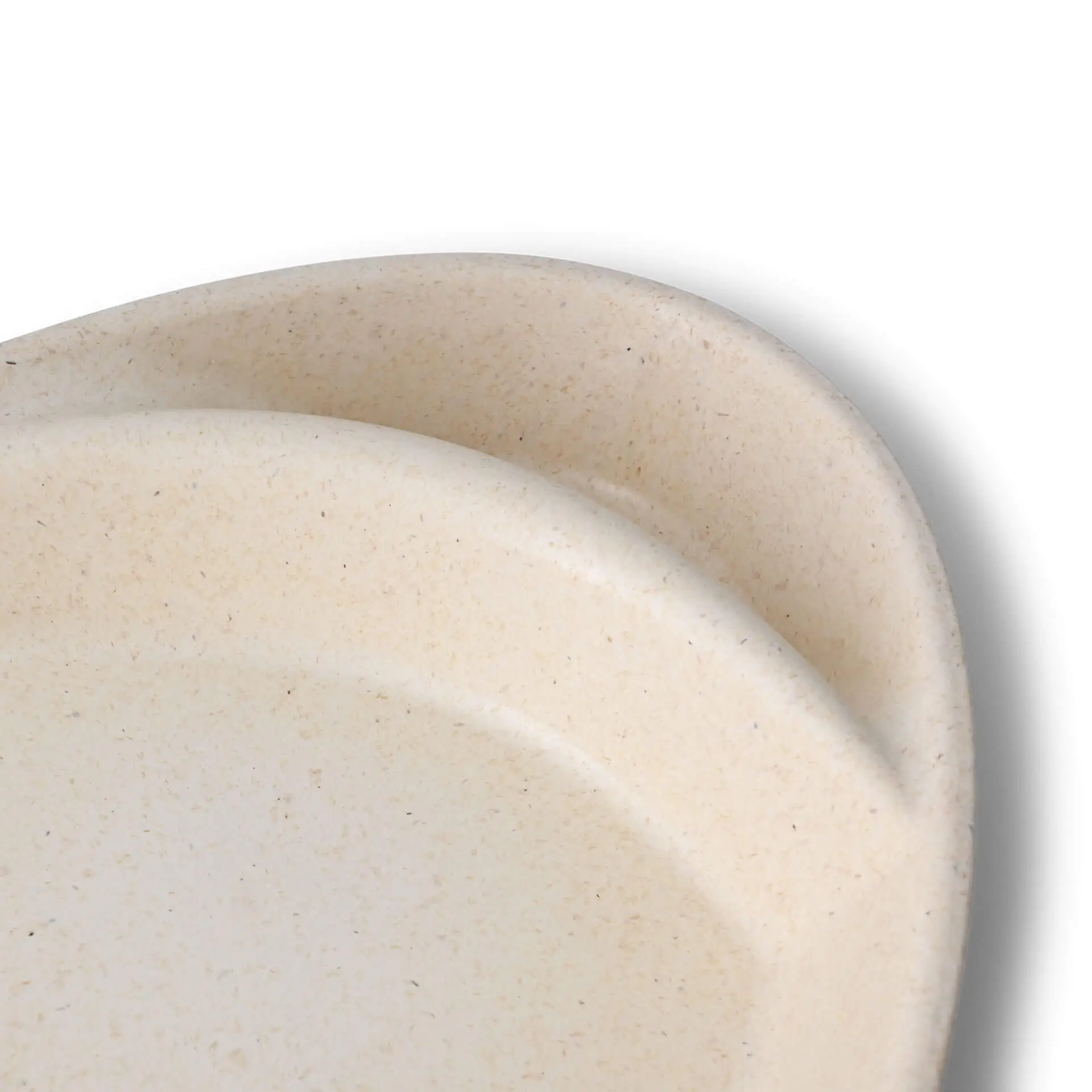 Herbruikbaar menu-bord "merways Plate" 27,5 x 20 x 3,5 cm, 2 kamers, druppelvormig, cashew / crème-wit dfc00848-mehrweg-menue-teller-merways-plate-275-x-20-x-35-cm-2-kammern-tropfenfoermig-cashew-creme-weiss-5