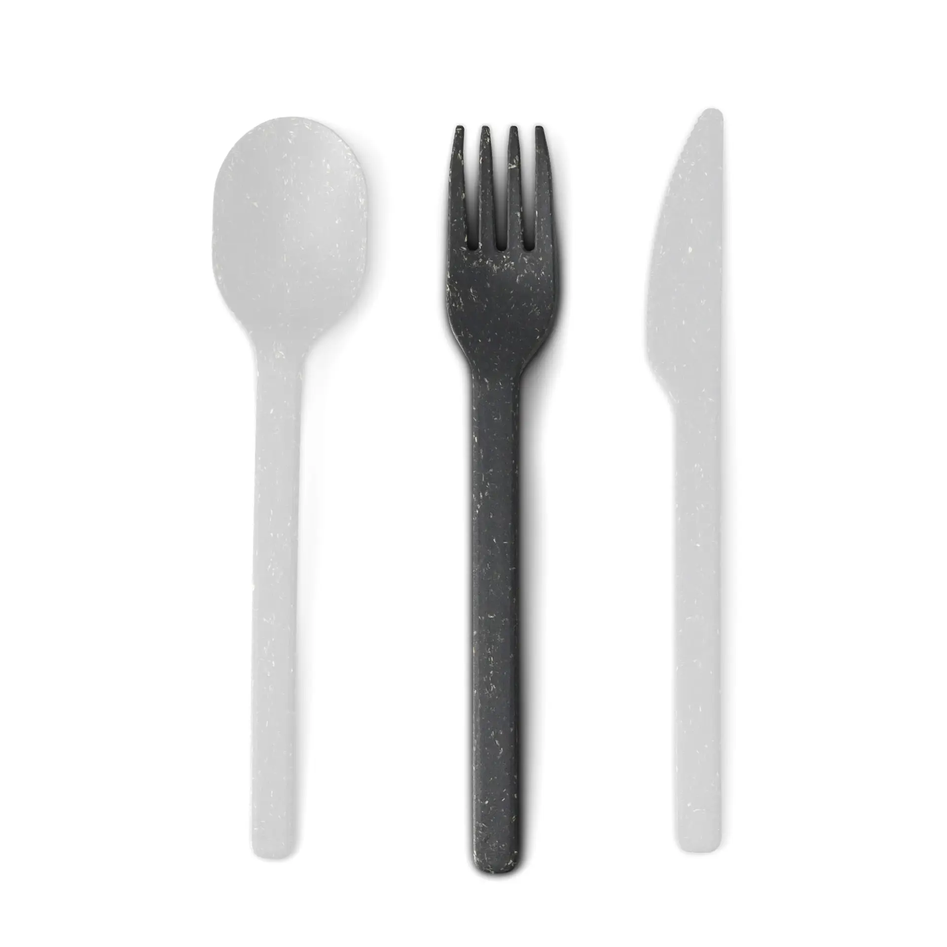 Herbruikbare vorken “merways Cutlery” 18 cm, peper / grijs Herbruikbare vorken “merways Cutlery” 18 cm, peper / grijs