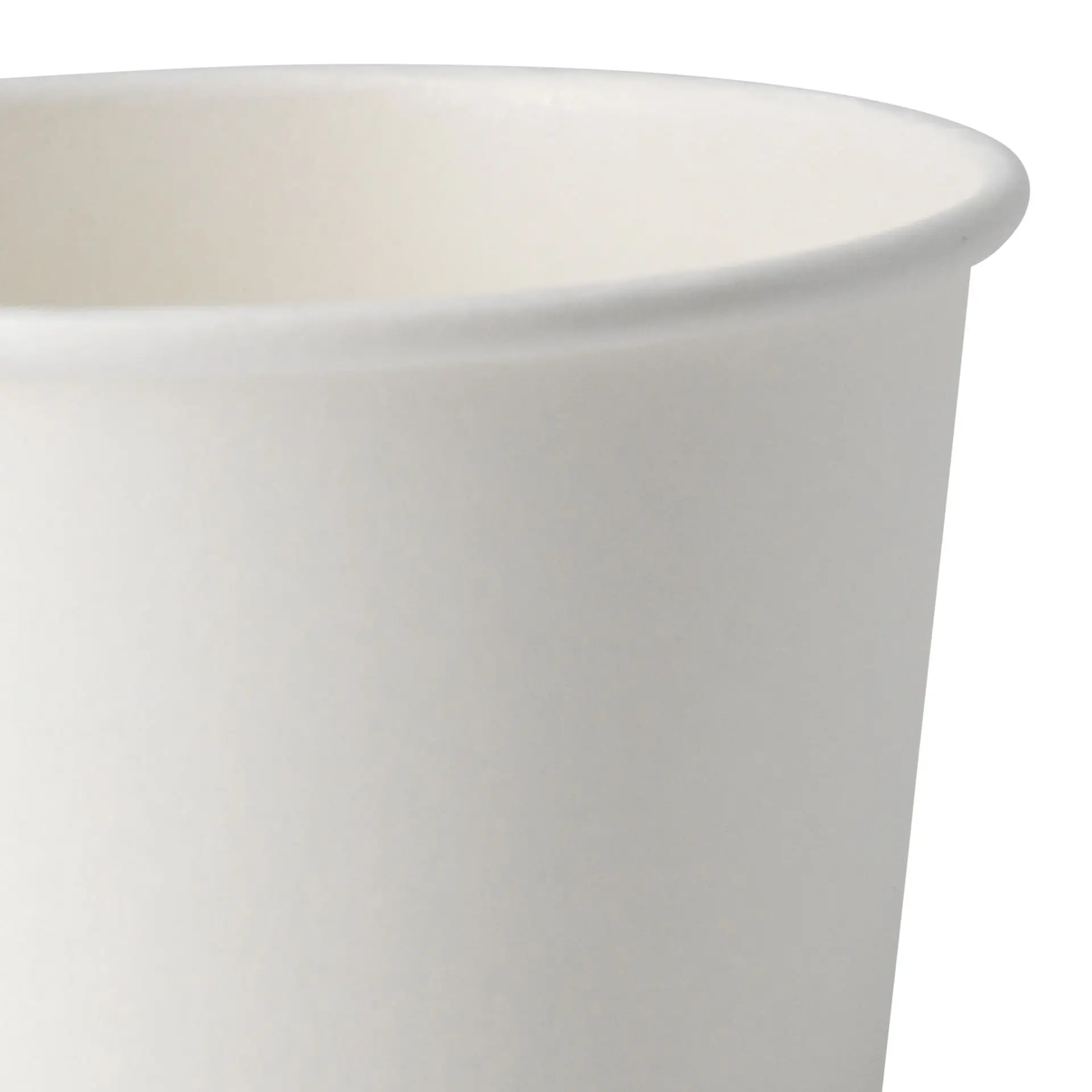 Witte bio universele beker (bio-gecoat), 200 ml / 8 oz, Ø 90 mm