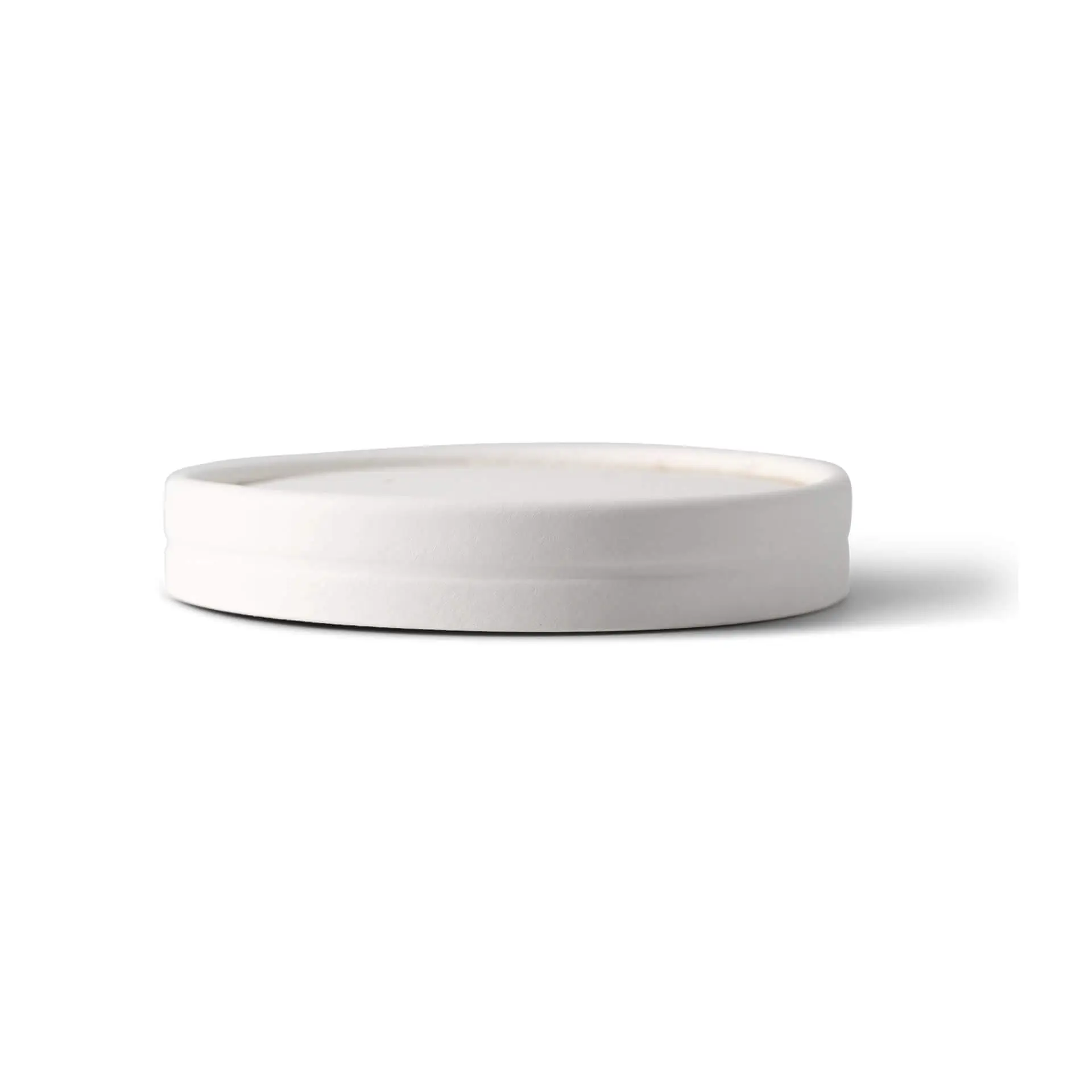 Kartonnen membraandeksels (bio-gecoat) Ø 90 mm, wit