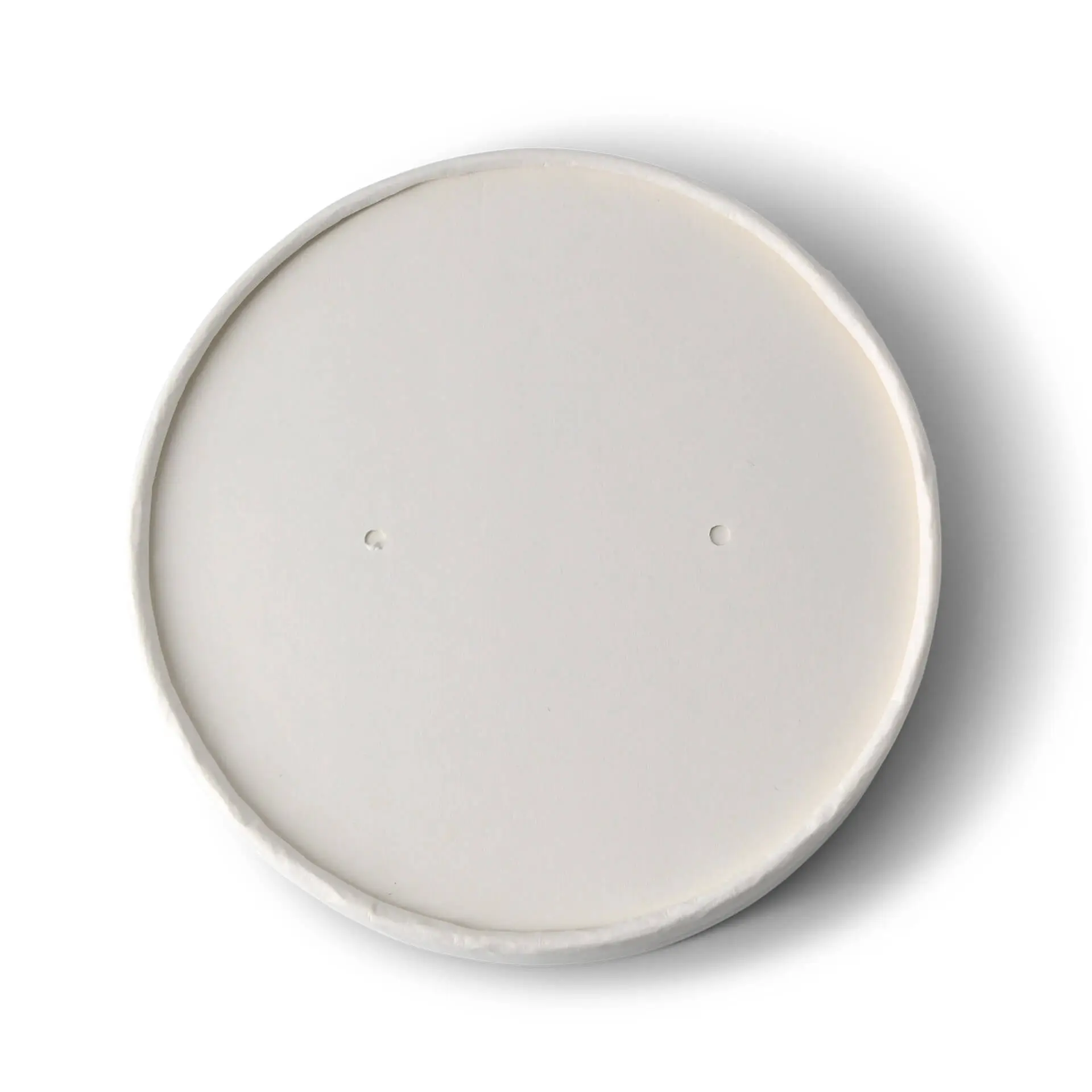 Kartonnen membraandeksel (bio-gecoat) Ø 115 mm, wit