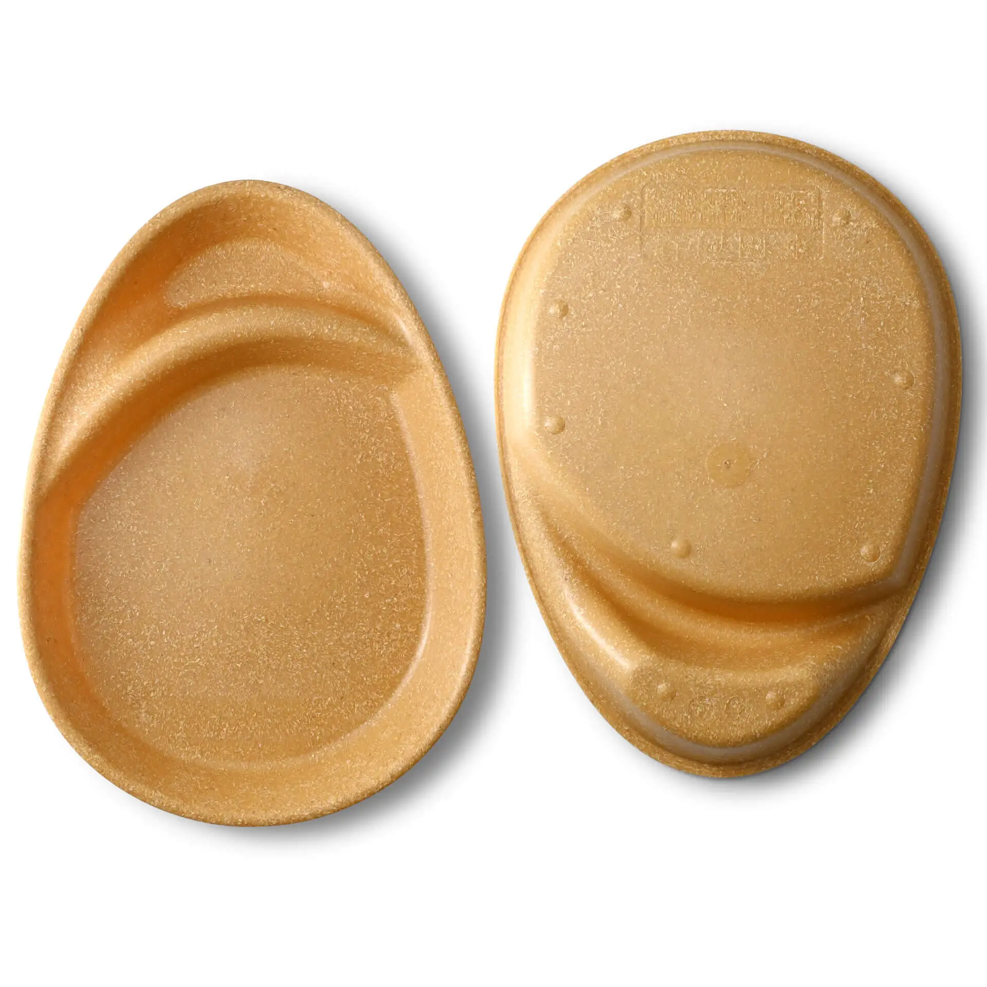 Herbruikbaar menu-bord "merways Plate" 27,5 x 20 x 3,5 cm, 2 kamers, druppelvormig, karamel / bruin dfc008471-mehrweg-menueteller-merways-plate-275-x-20-x-35-cm-2-kammern-tropfenfoermig-karamell-braun-2