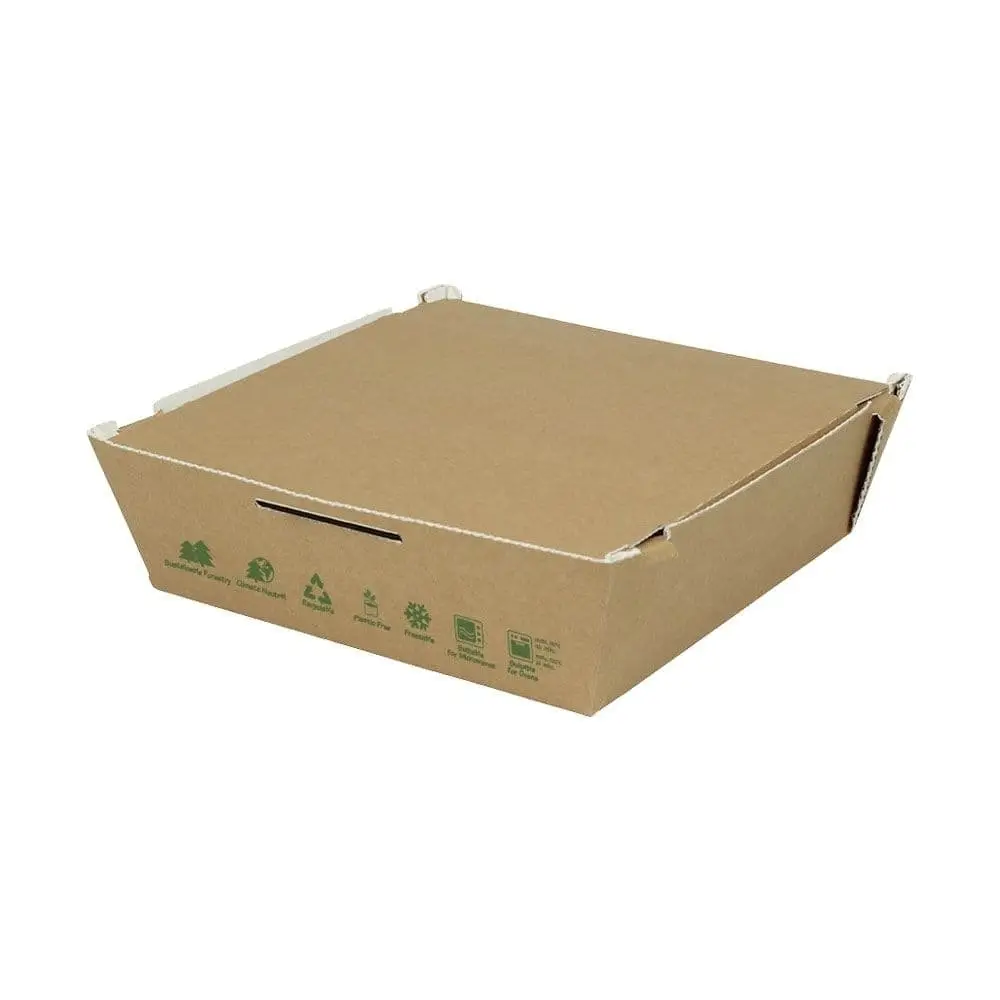 Takeaway kartonnen boxen, 1700 ml, hittebestendig, kraft, bio-gecoat dfc042611-take-away-boxen-aus-karton-1700-ml-hitzebestaendig-braun-biobeschichtet