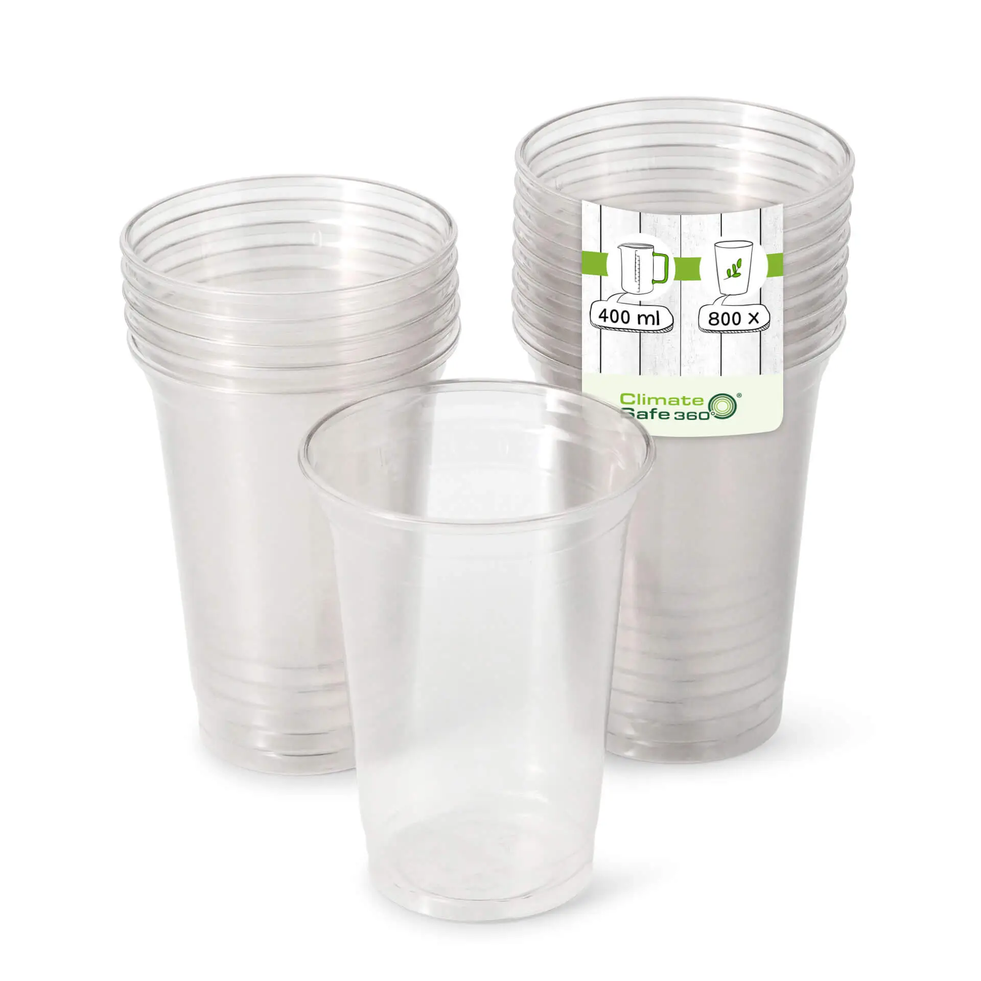 rPET bekers 400 ml / 16 oz, Ø 95 mm