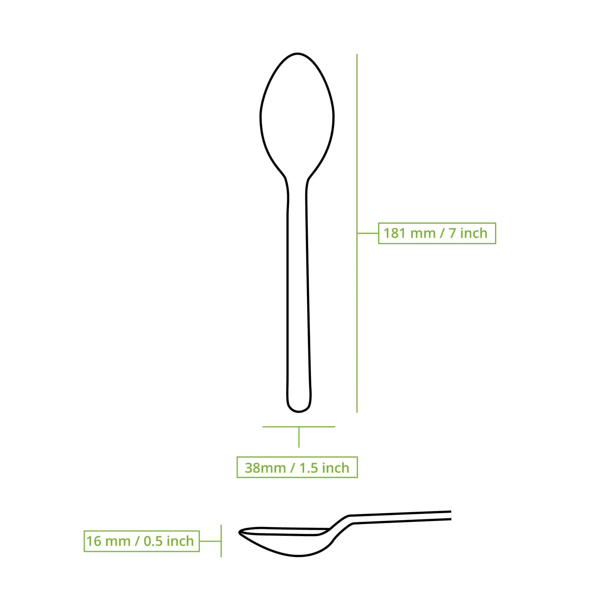 Herbruikbare lepels "merways Cutlery" 18 cm, naturel Herbruikbare lepels "merways Cutlery" 18 cm, naturel