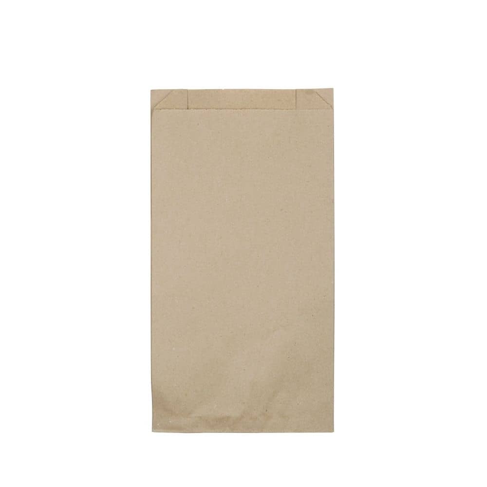 Papier-Flachbeutel 15 + 6 x 29 cm, braun