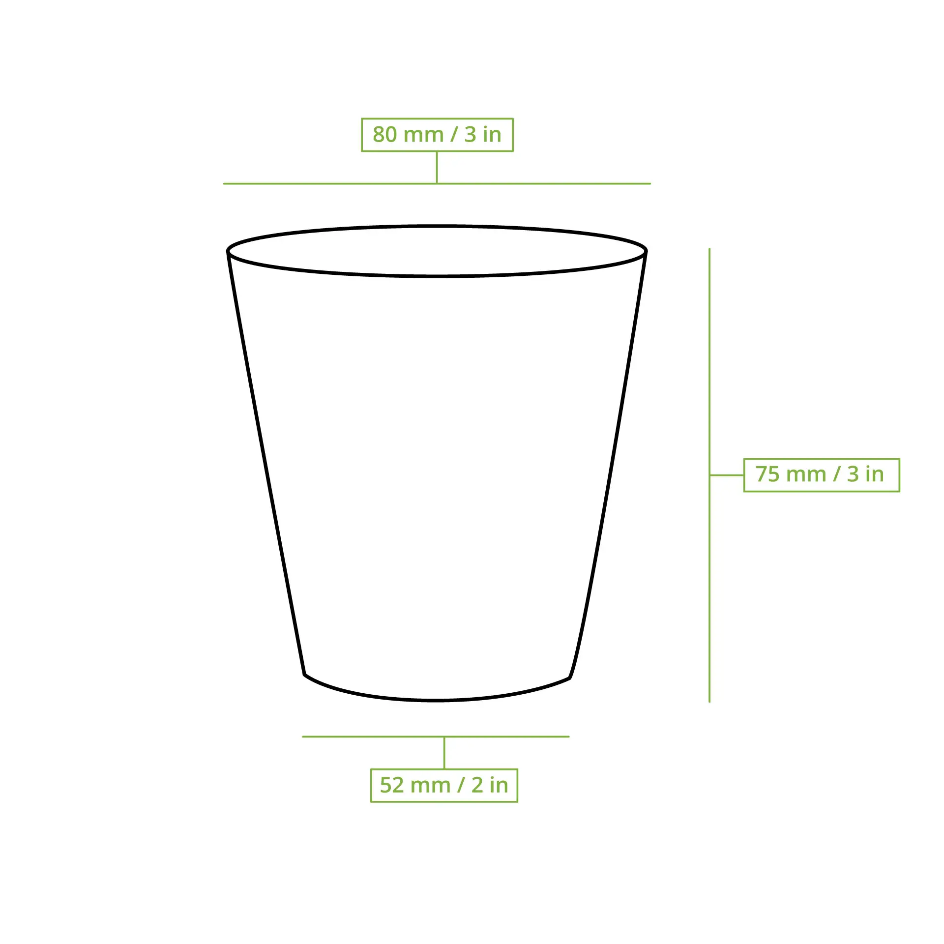 Kartonnen beker 150 ml / 6 oz, Ø 80 mm, wit dhd044011-pappbecher-150-ml-6-oz-80-mm-weiss-6