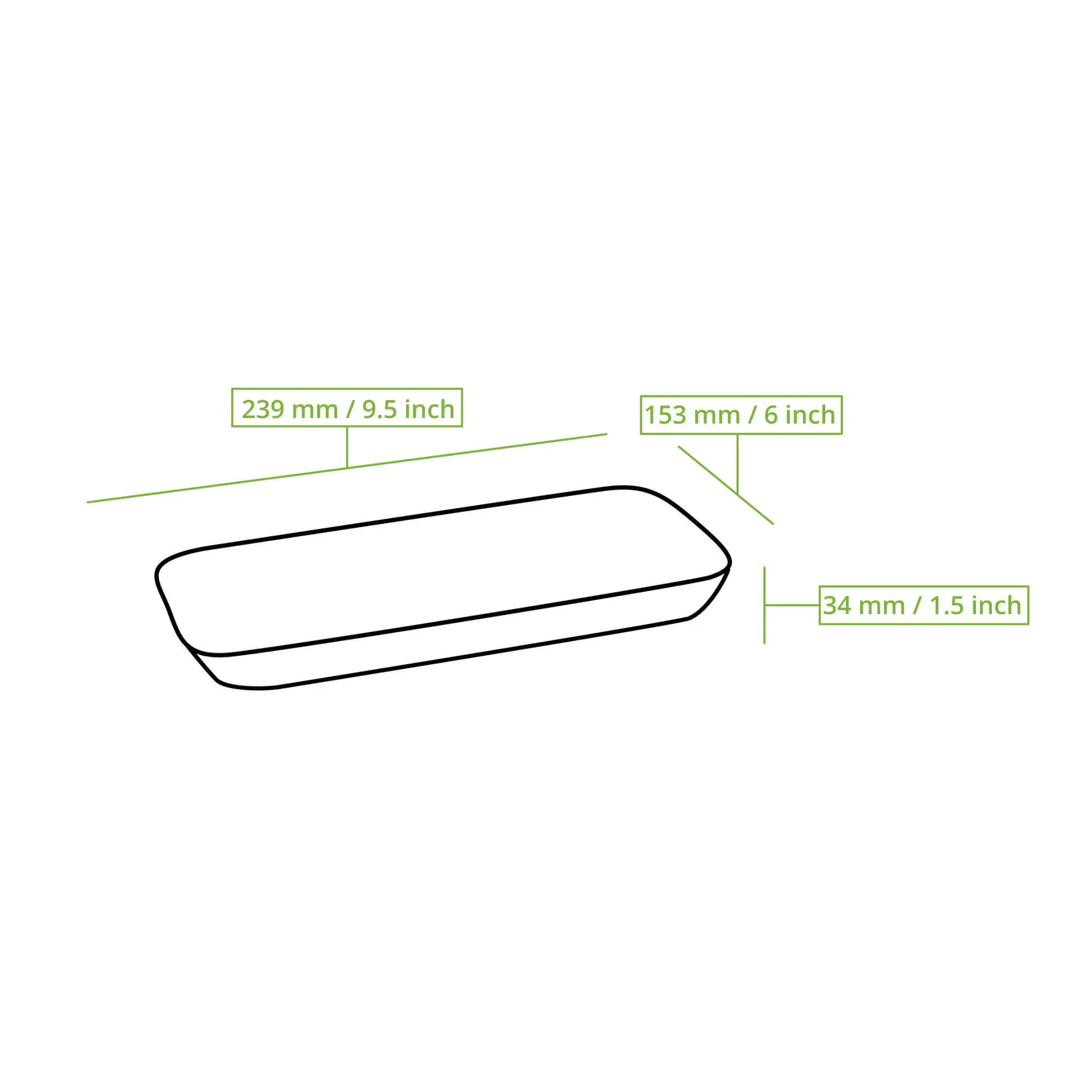 Palmblad bord "Palmware®" 25 x 15 cm, diep, rechthoekig Palmblad bord "Palmware®" 25 x 15 cm, diep, rechthoekig