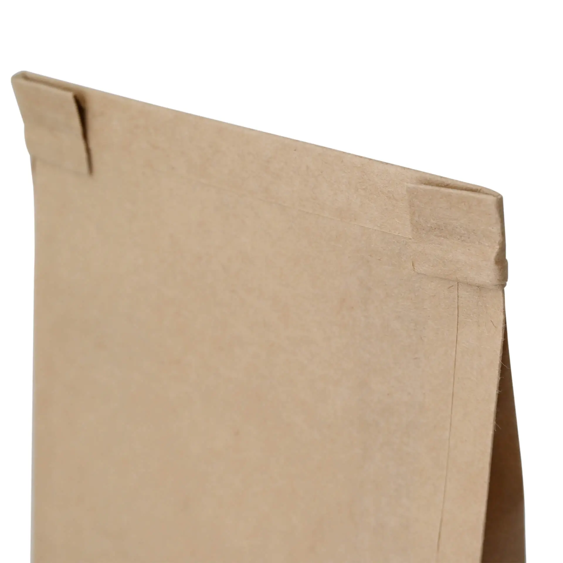 Blokbodemzakken S, 9 x 4,5 x 23,5 cm, bruin, clipband