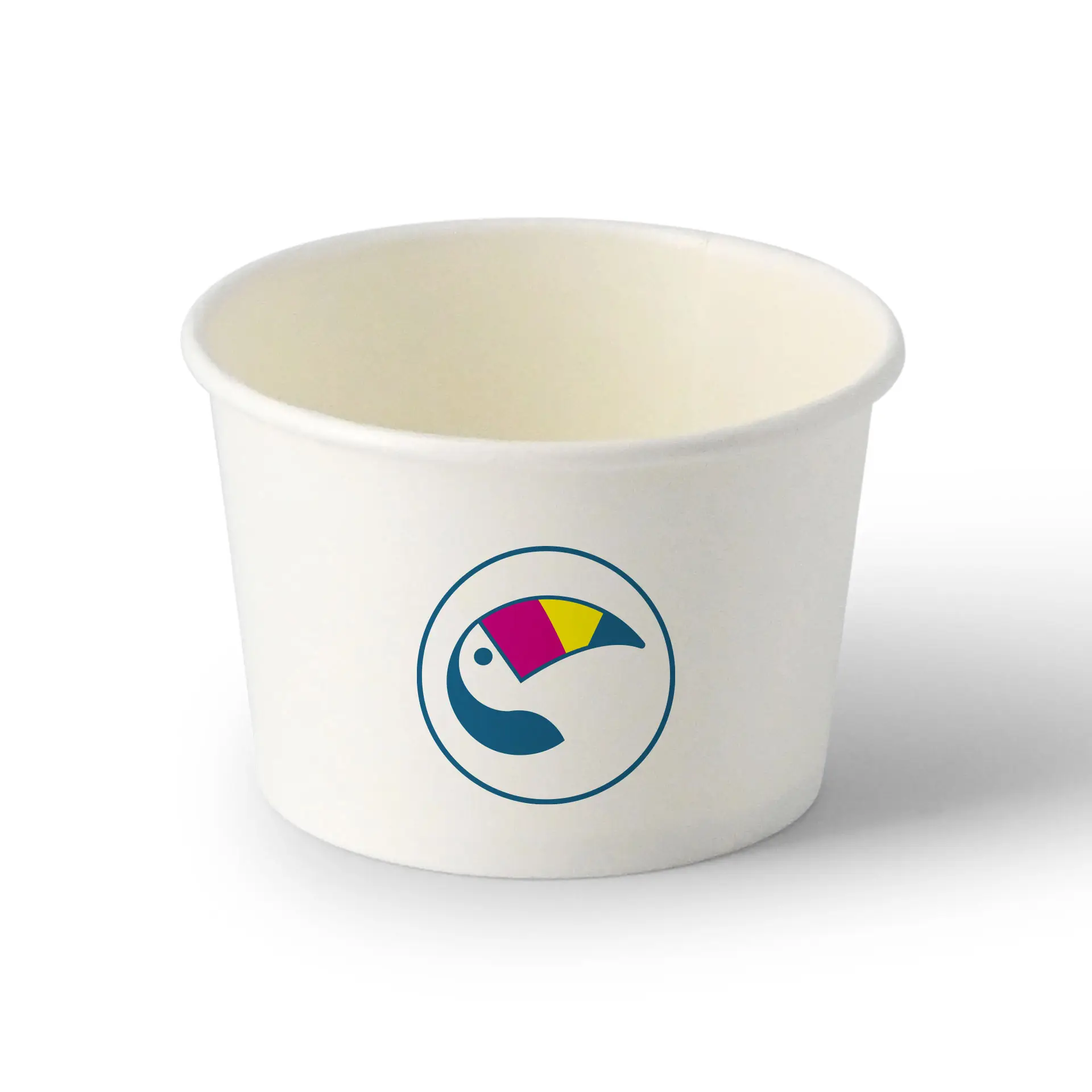 IJsbeker bedrukken, 150 ml / 6 oz, wit, PE-coating