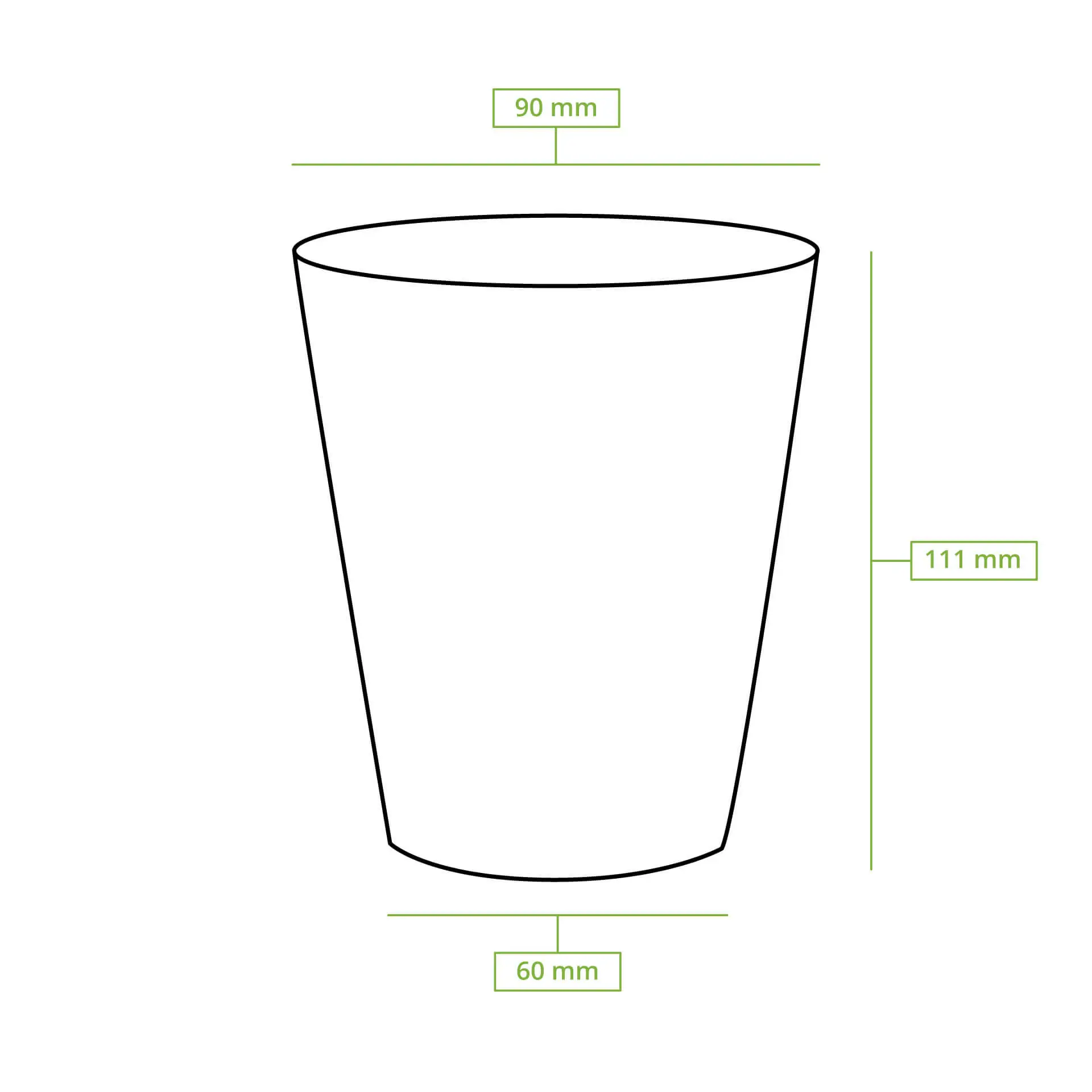 Kartonnen beker 300 ml / 12 oz, Ø 90 mm, kraft dhd045141-pappbecher-300-ml-12-oz-90-mm-braun-5