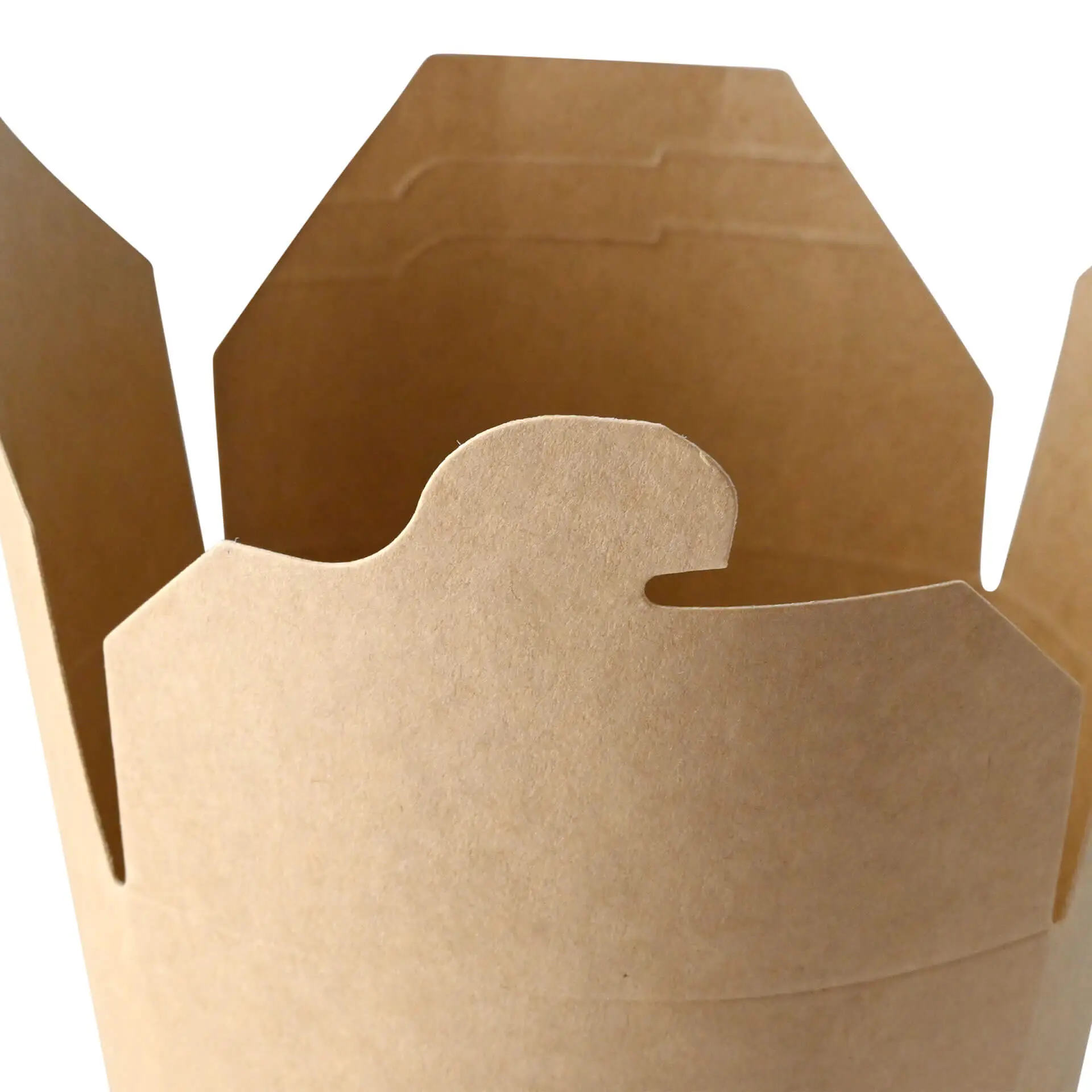 Kartonnen noedelboxen / Aziatische boxen (gecoat) 650 ml, bruin