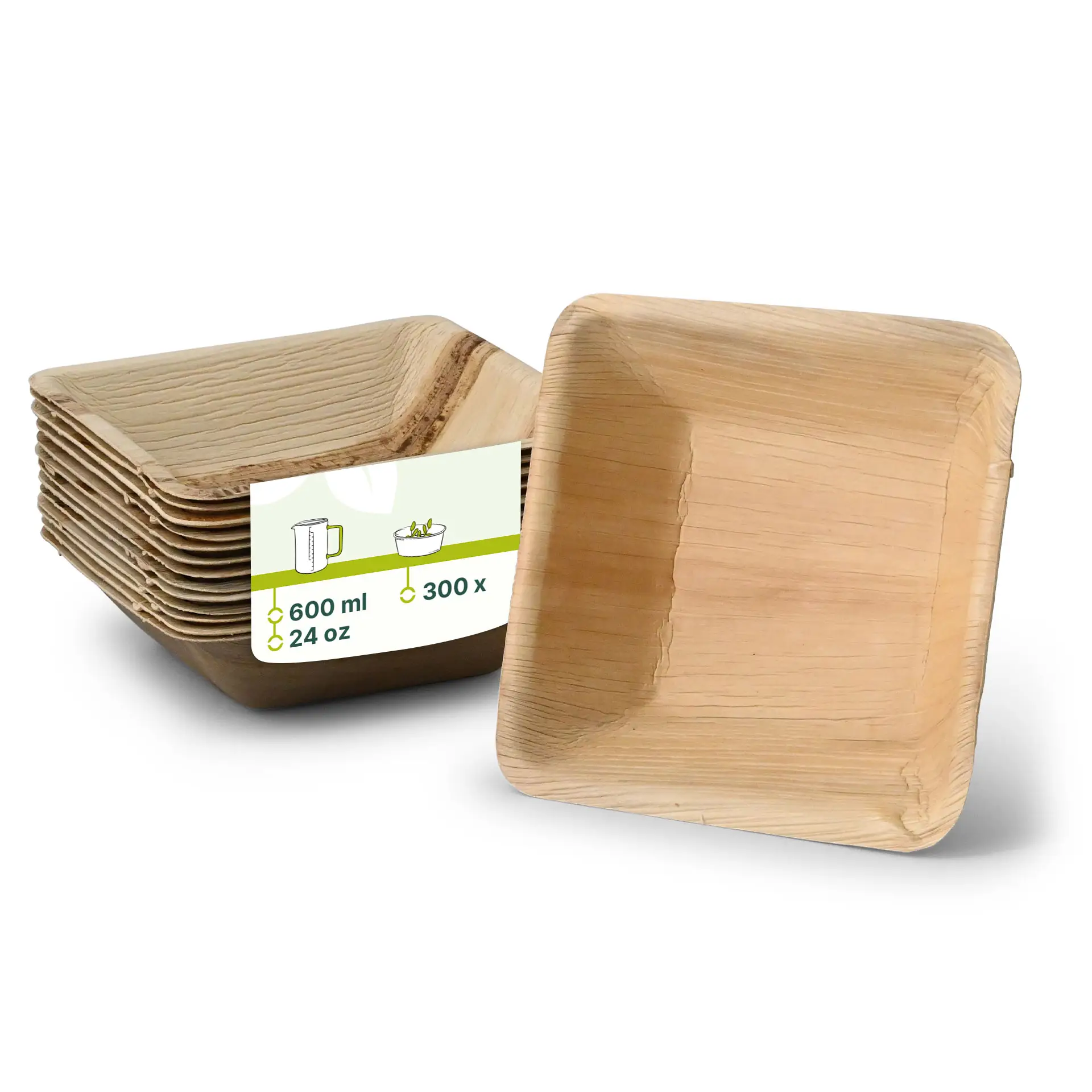 Palmblad kommen "Palmware®" 600 ml, vierkant Palmblad kommen "Palmware®" 600 ml, vierkant