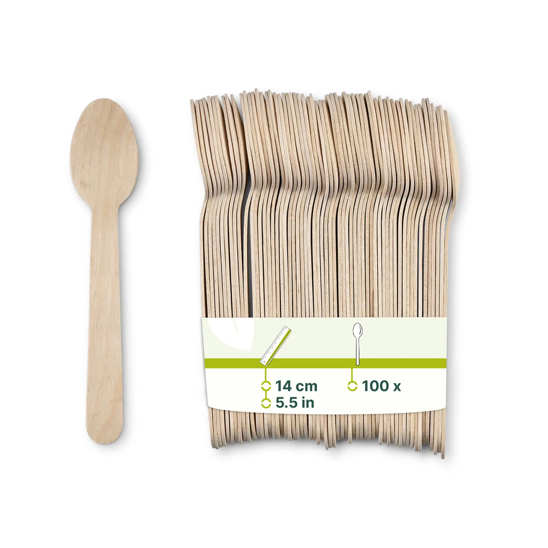 Houten lepel klein 14 cm, met biocoating Houten lepel klein 14 cm, met biocoating