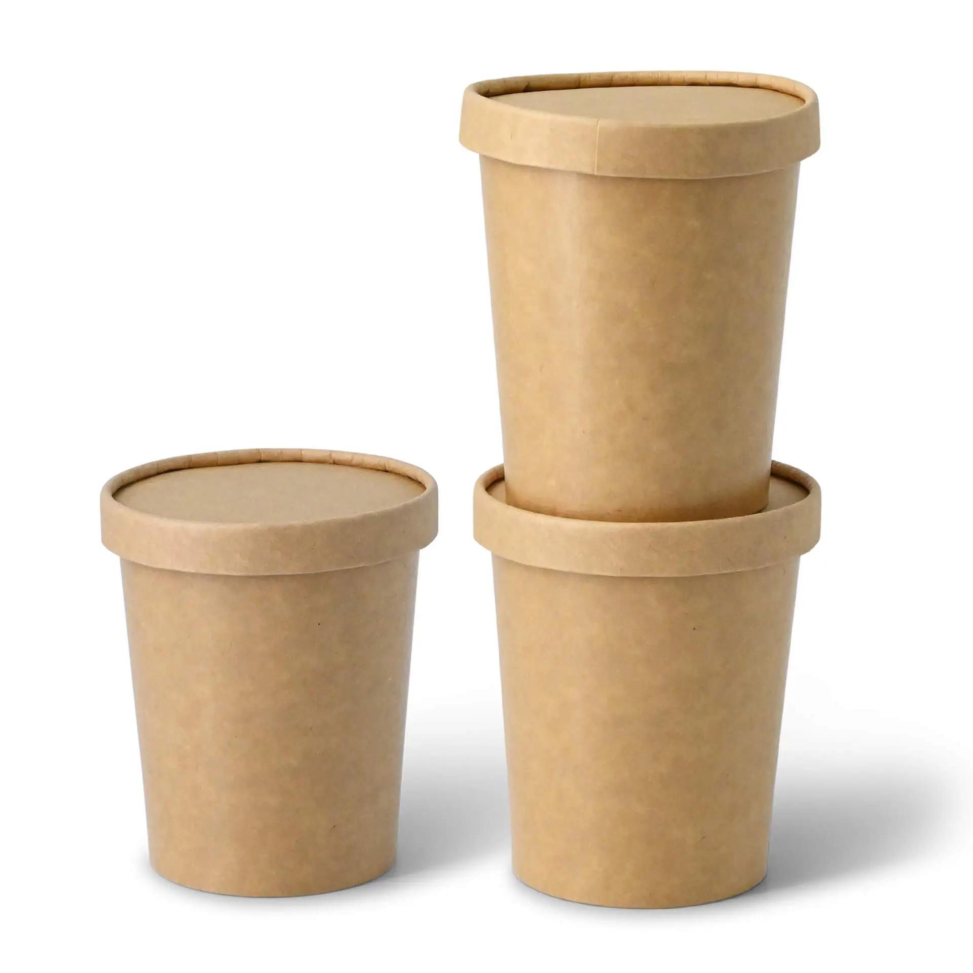 IJsbeker van karton XXL, 400 ml, 16 oz / max. 450 ml, 15 oz, Ø 92 mm, bruin