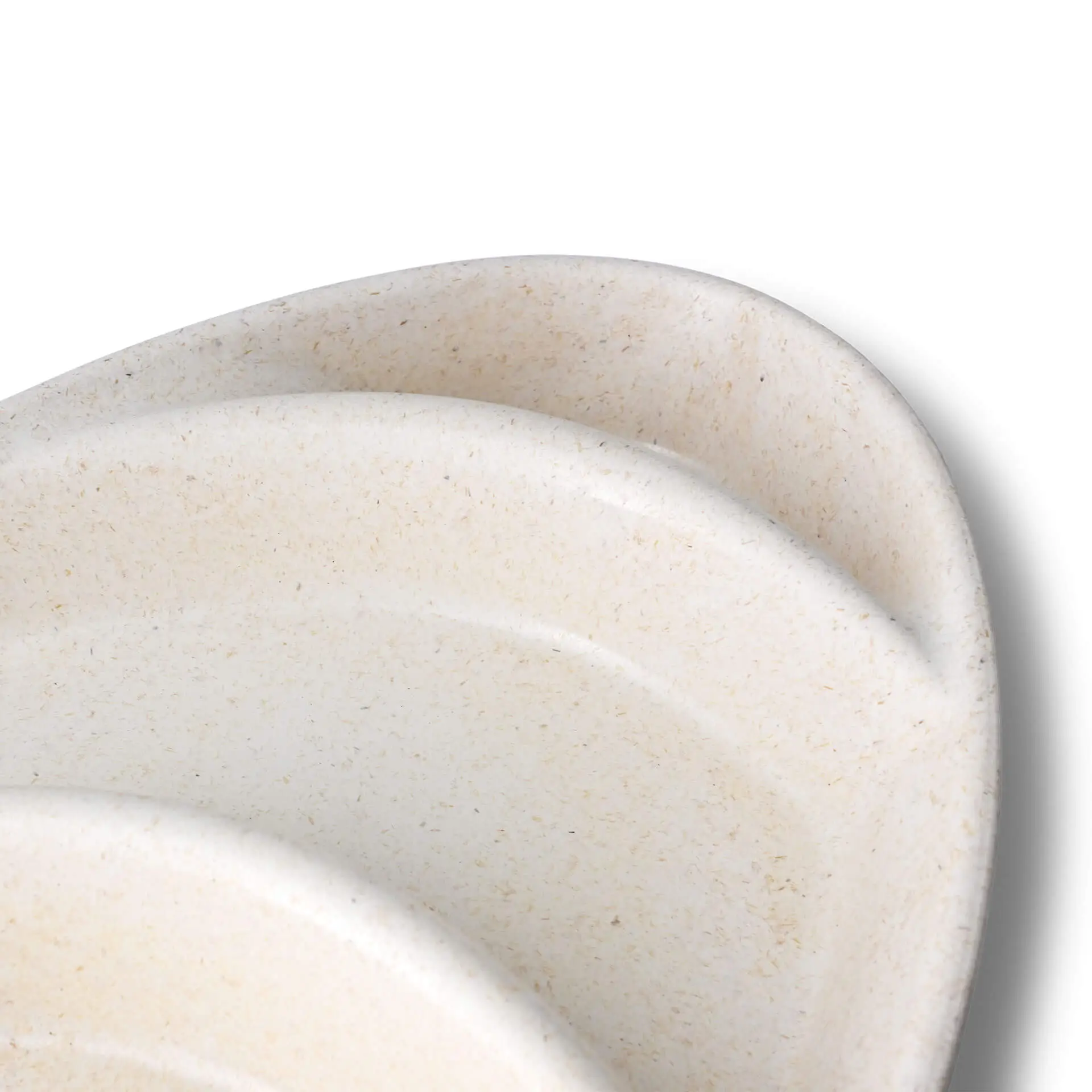 | 2 VOOR 1 | Herbruikbaar menubord merways-Plate 27,5 x 20 x 3,5 cm, 3 compartimenten, cashew / roomwit