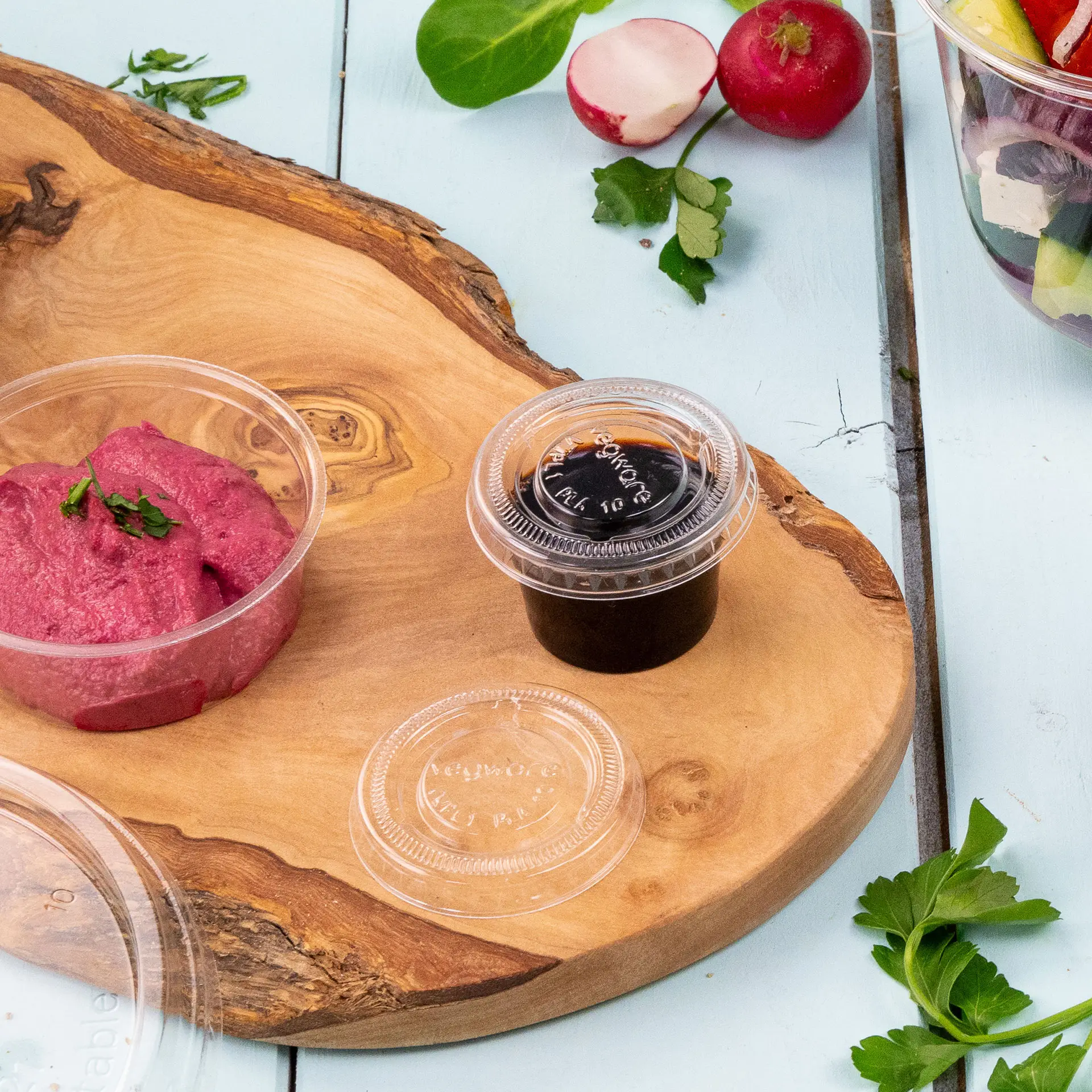 PLA Deksel Ø 45 mm, transparant, rond dfc02401-deckel-aus-pla-45-mm-klar-rund-6