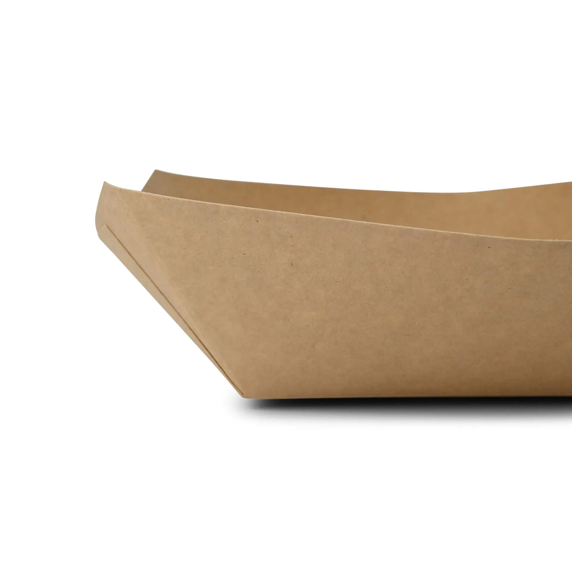 Snackbakje van karton 800 ml, 21,5 x 16 x 5 cm, bruin